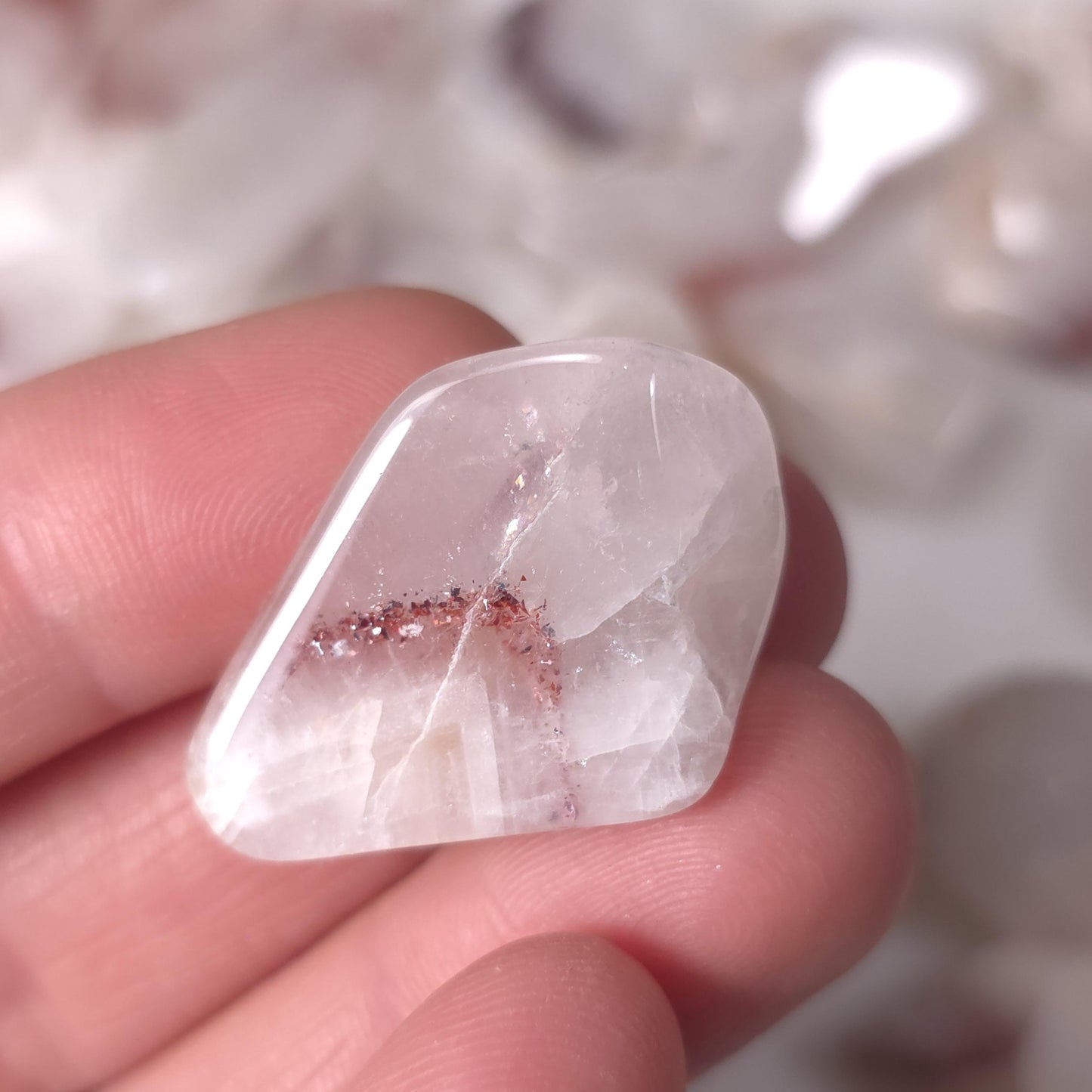 Red Hematite Phantom Quartz