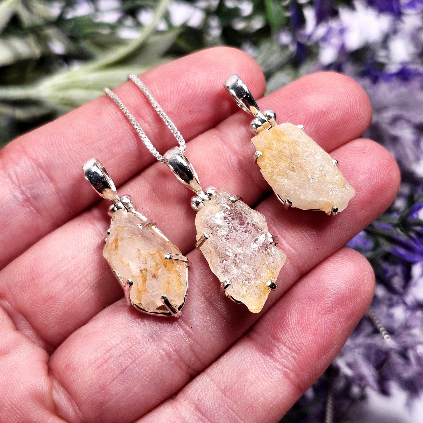 Golden Phenacite Pendant