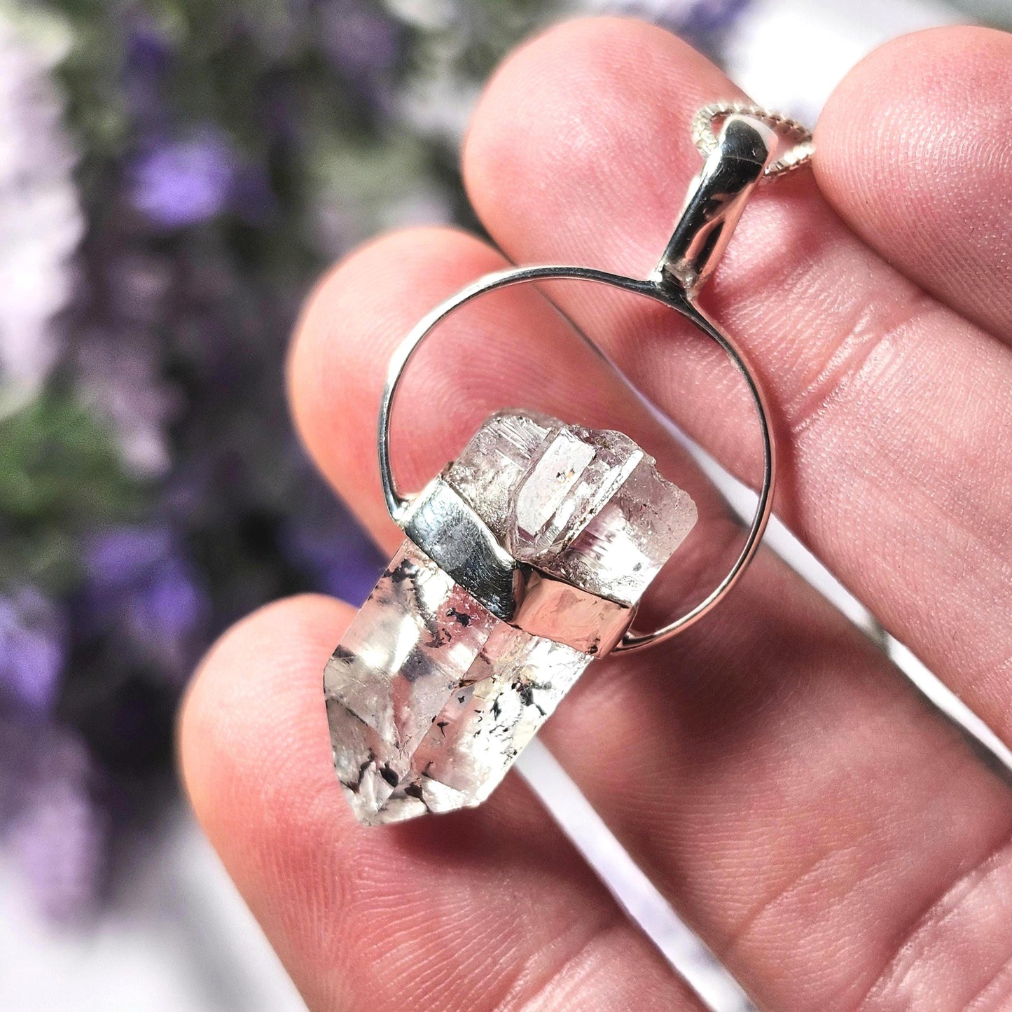 Brandberg Quartz Pendant