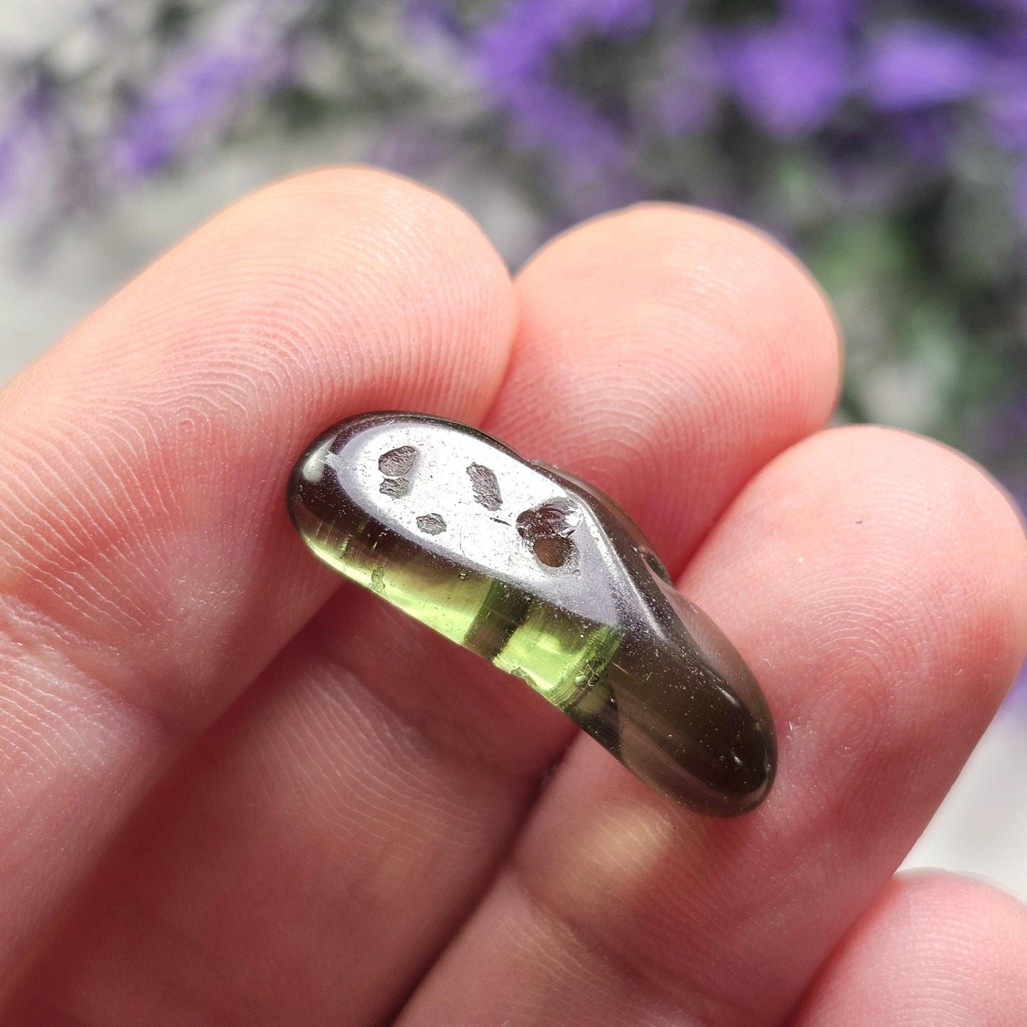 Genuine Moldavite Bead