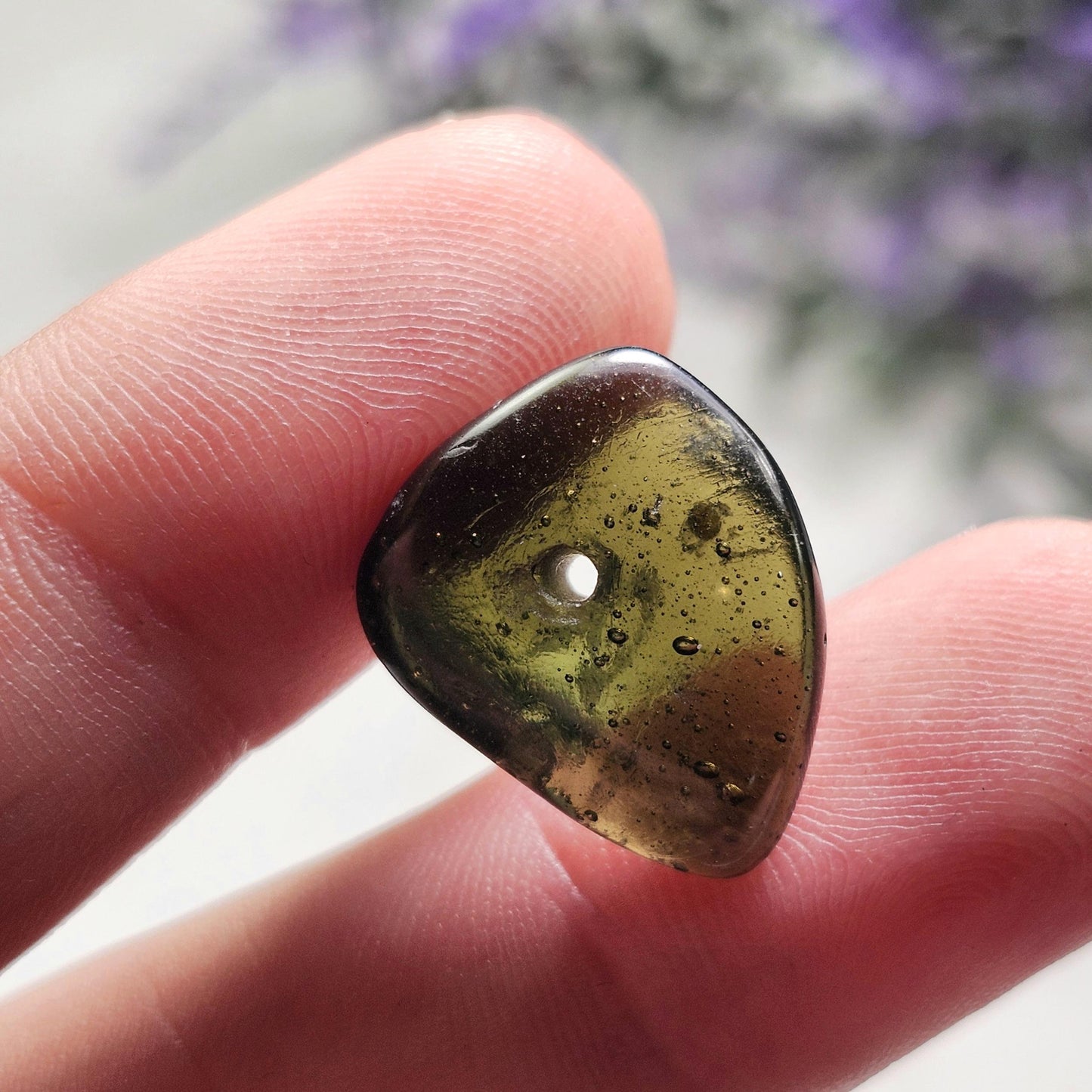 Authentic Moldavite Bead