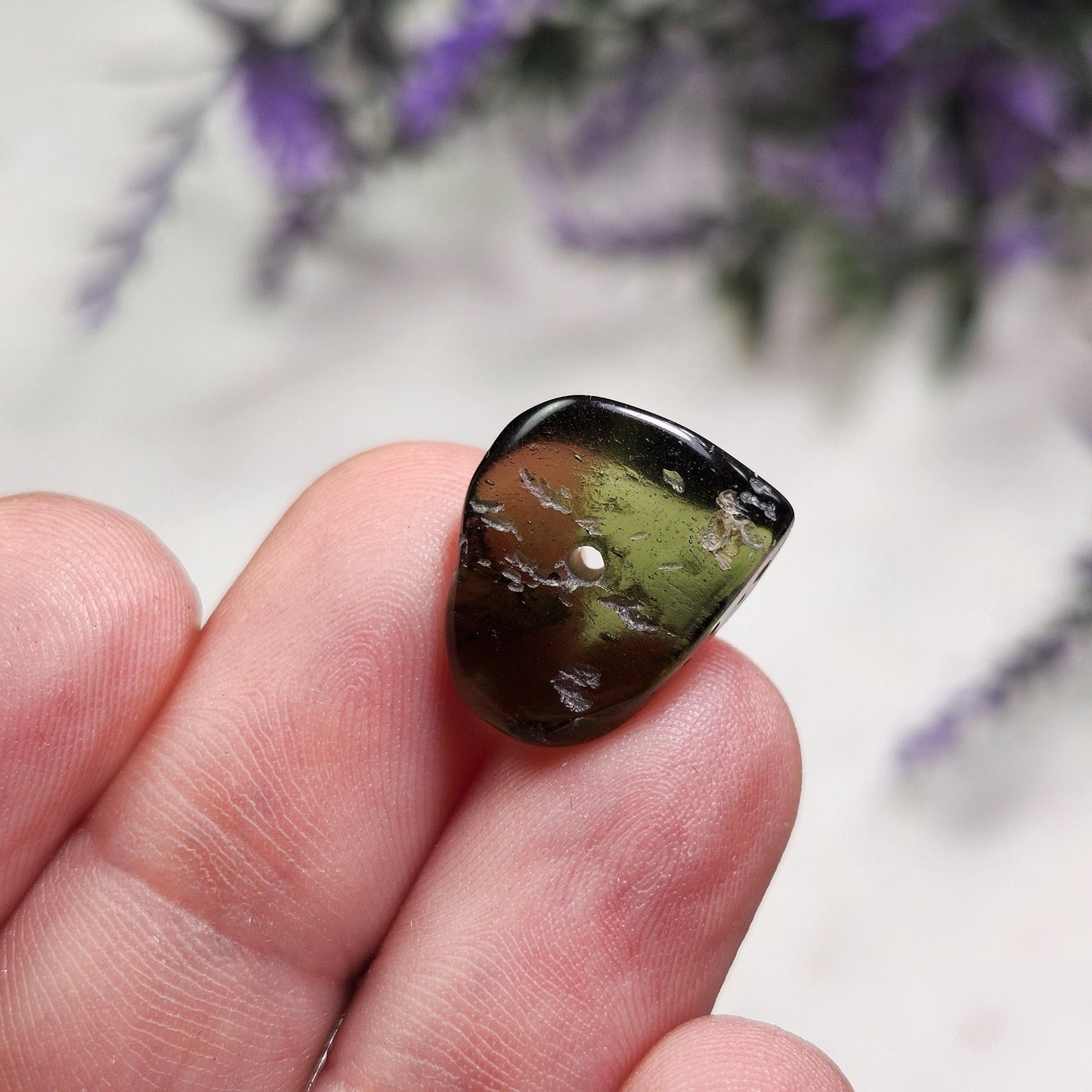 Moldavite Bead