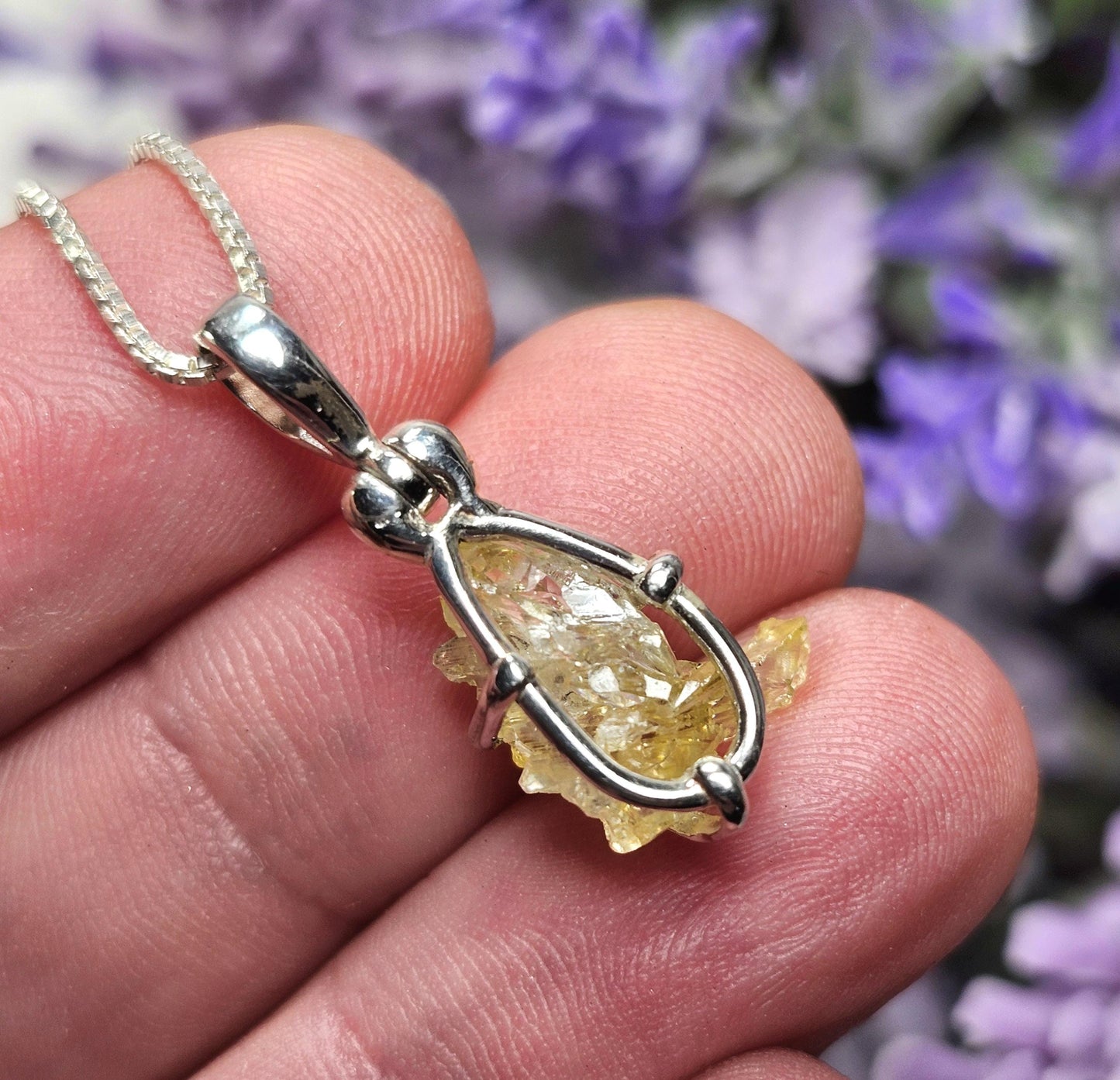Yellow Zincite Pendant