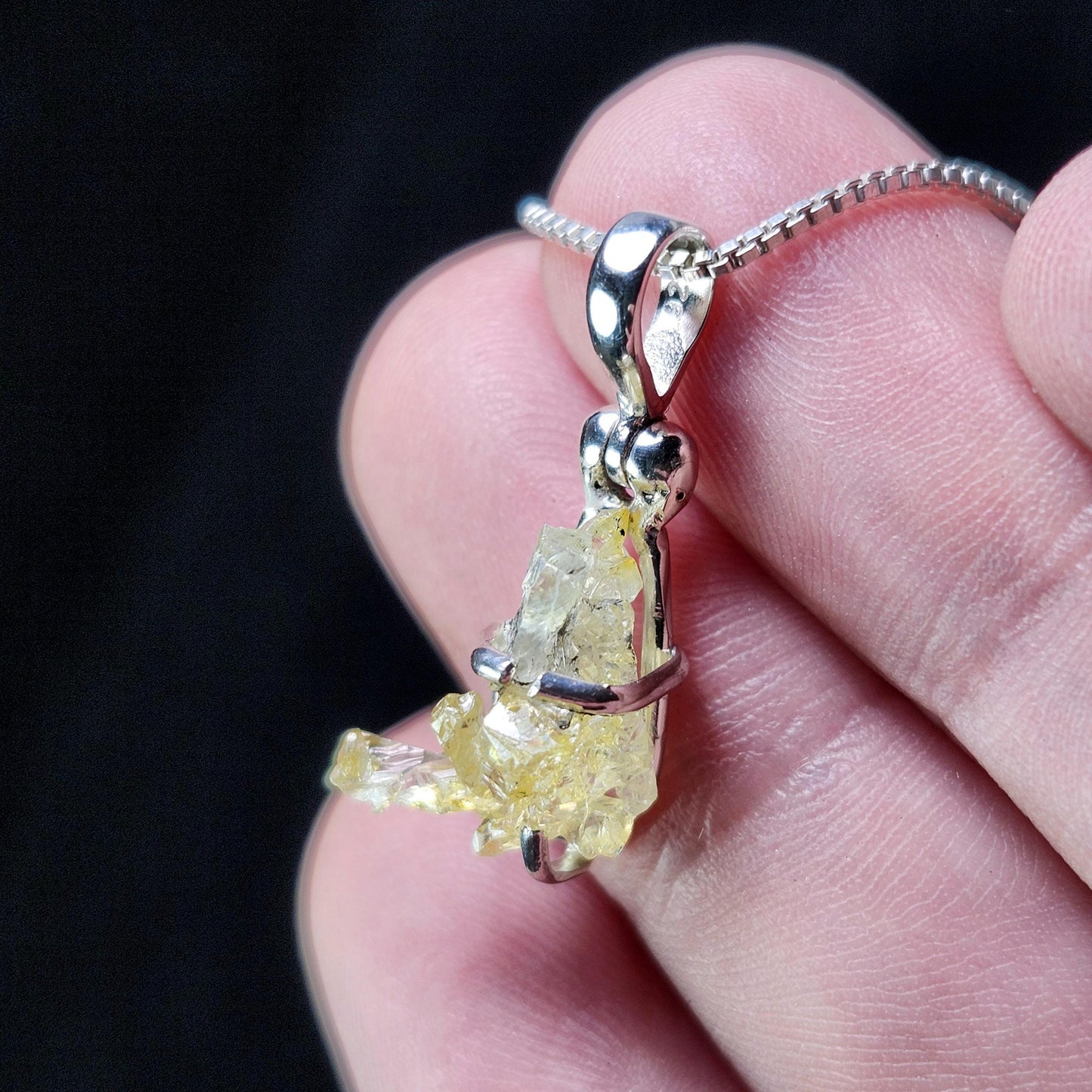 Yellow Zincite Pendant