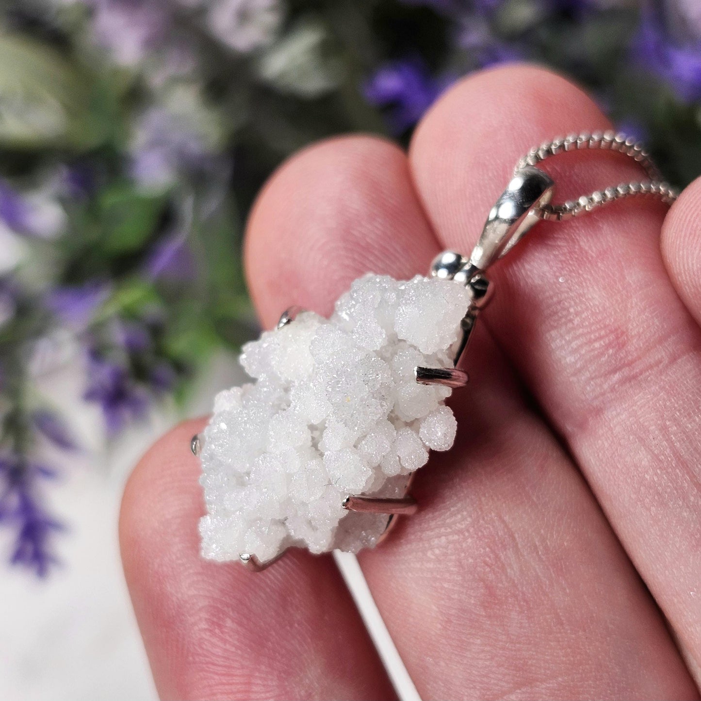 Hydrozincite Pendant