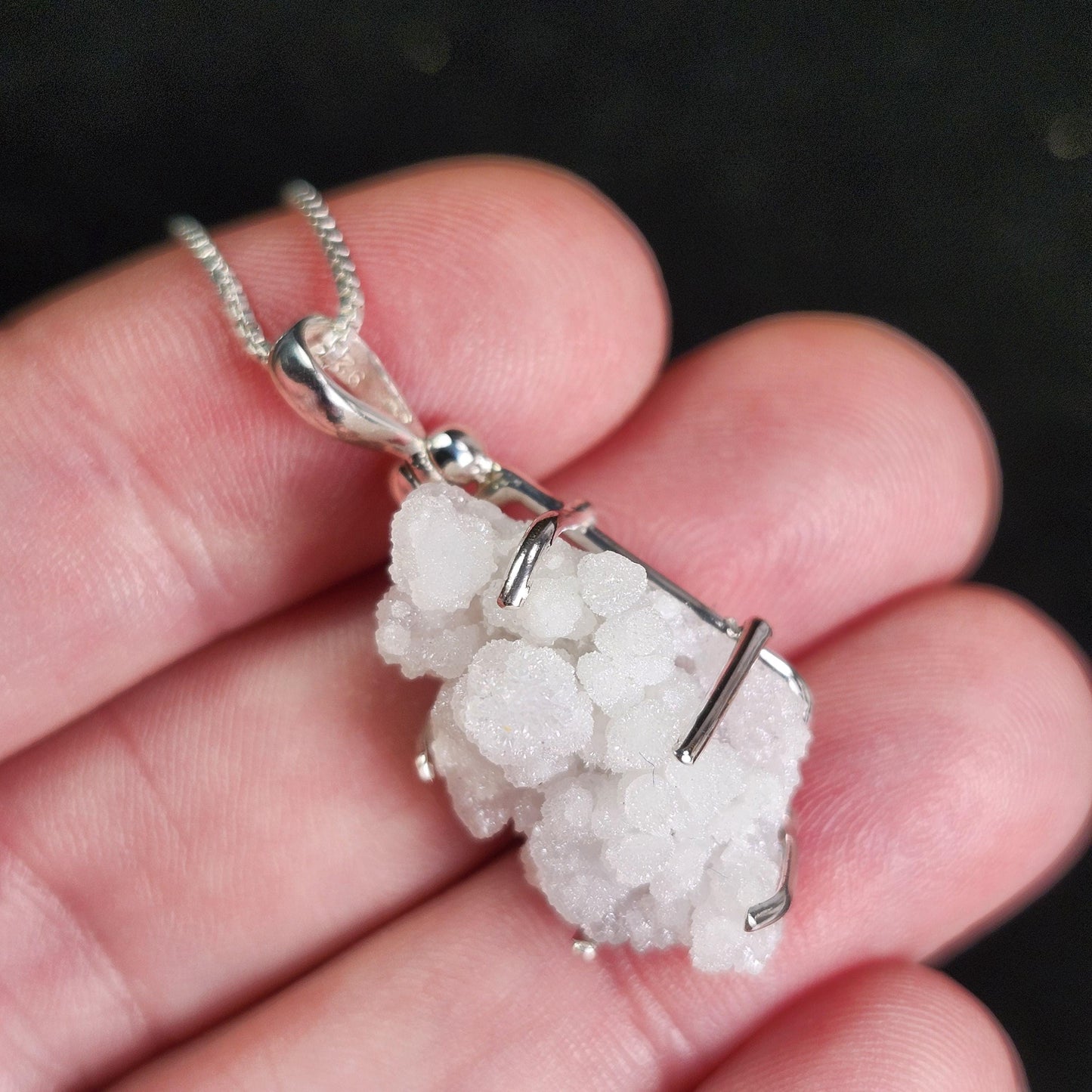 Hydrozincite Pendant