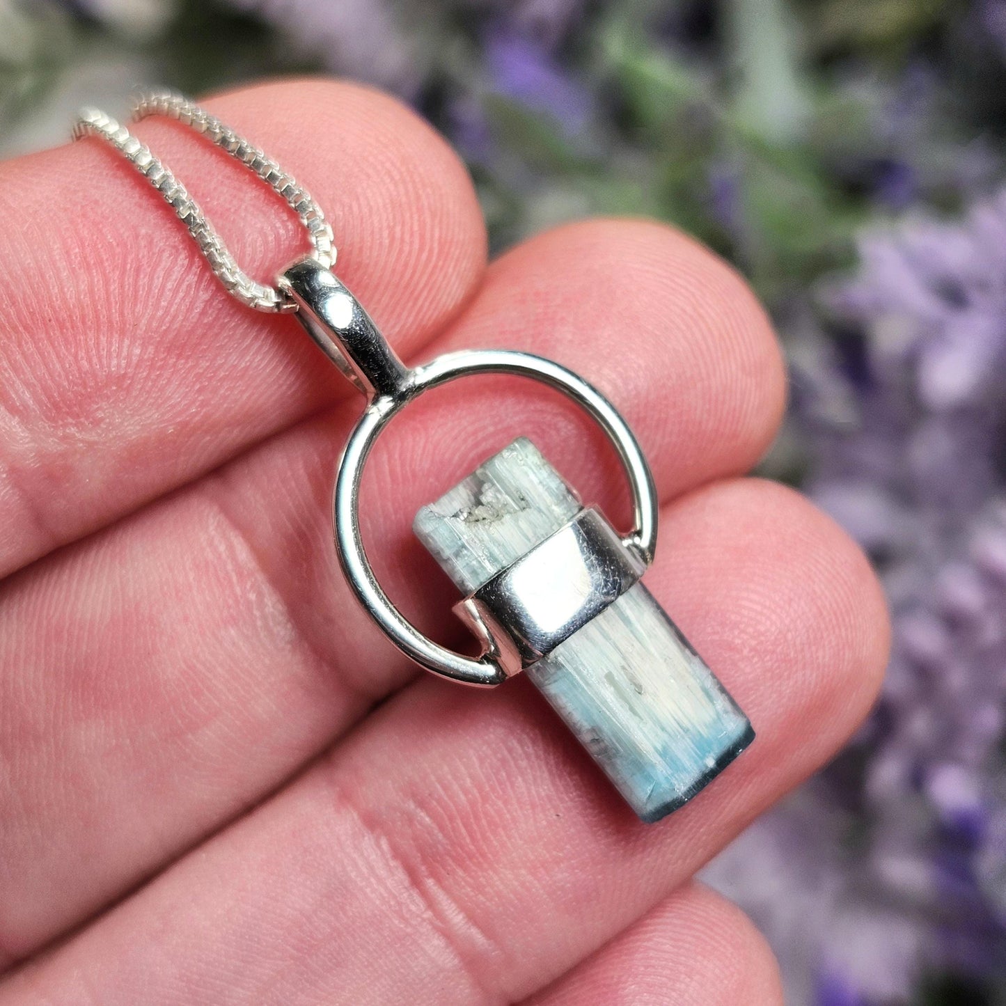 Blue Tourmaline Pendant