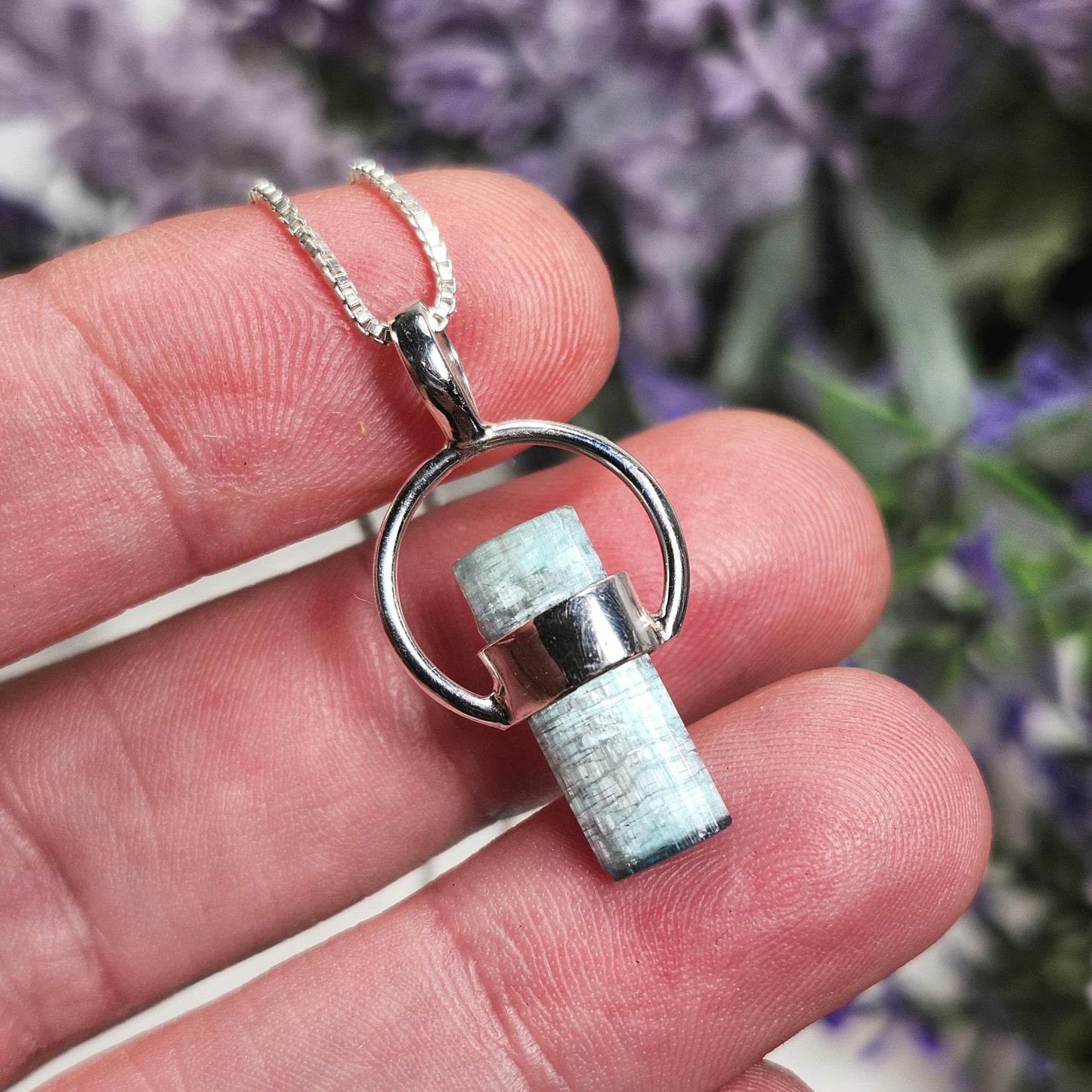 Blue Tourmaline Pendant