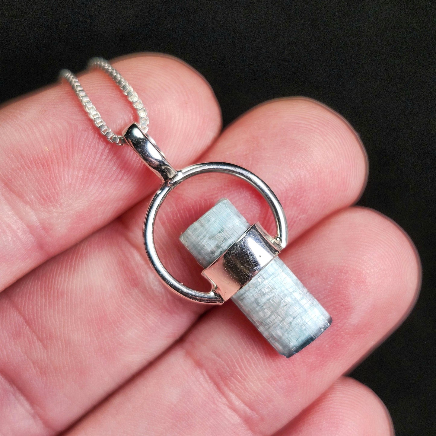 Blue Tourmaline Pendant