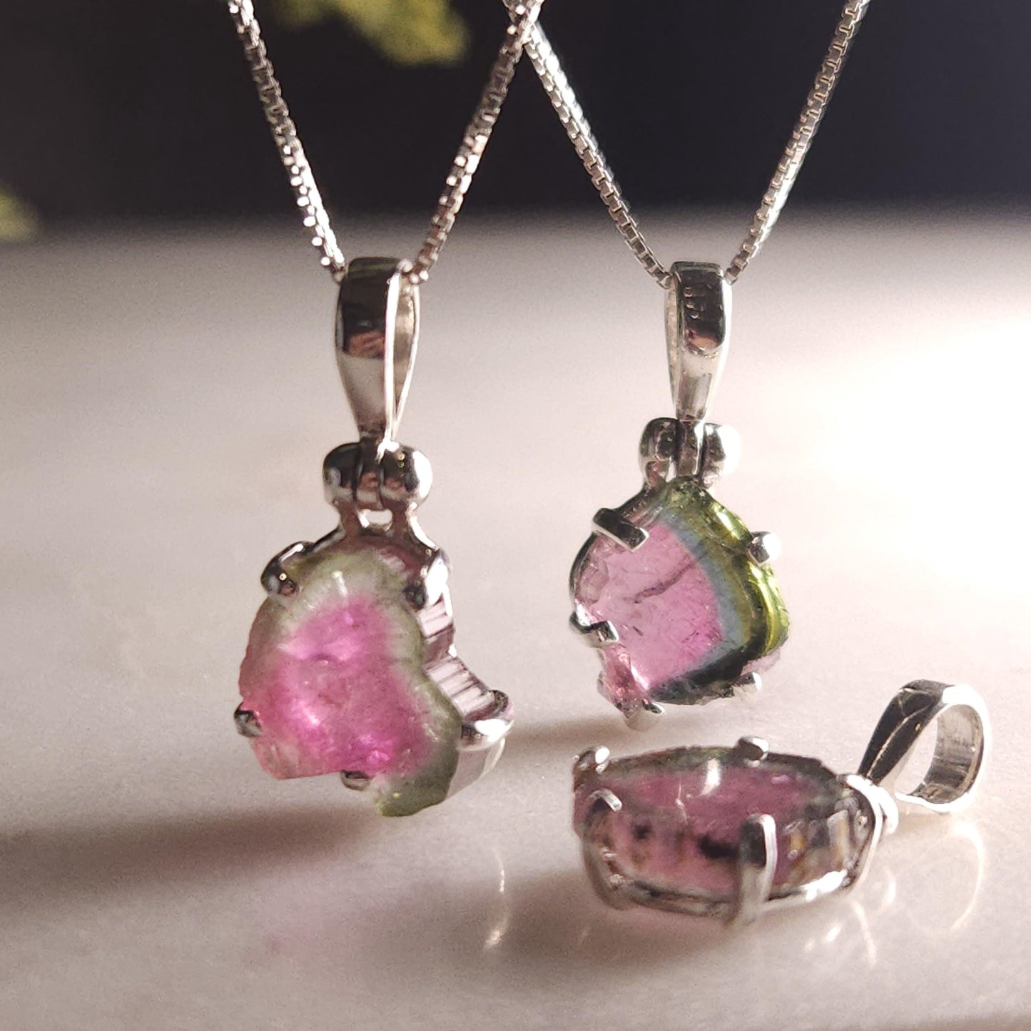 Watermelon Tourmaline Pendant