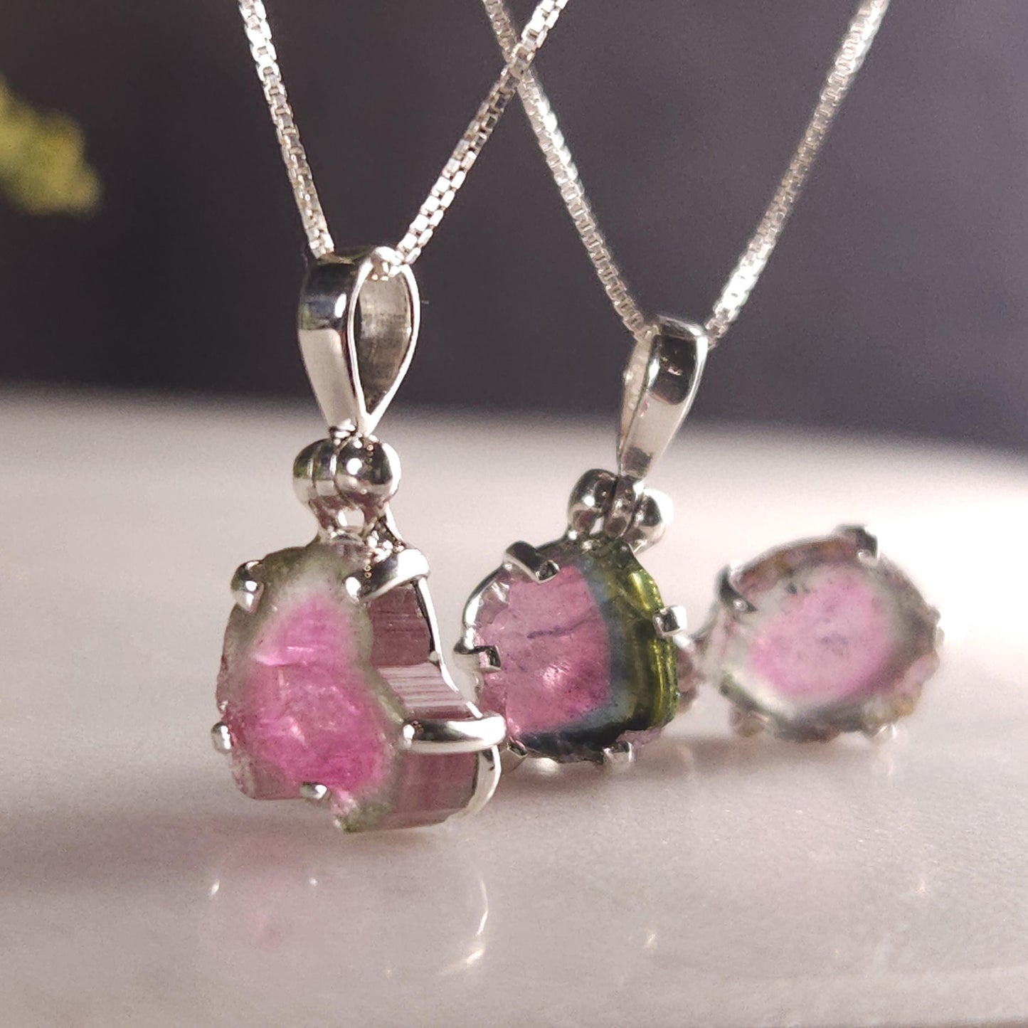 Watermelon Tourmaline Pendant