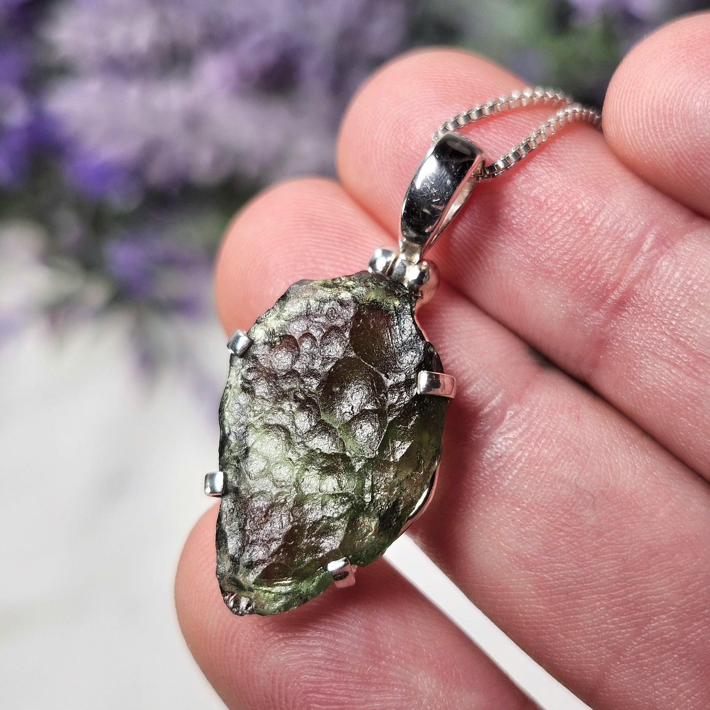 Moldavite Pendant