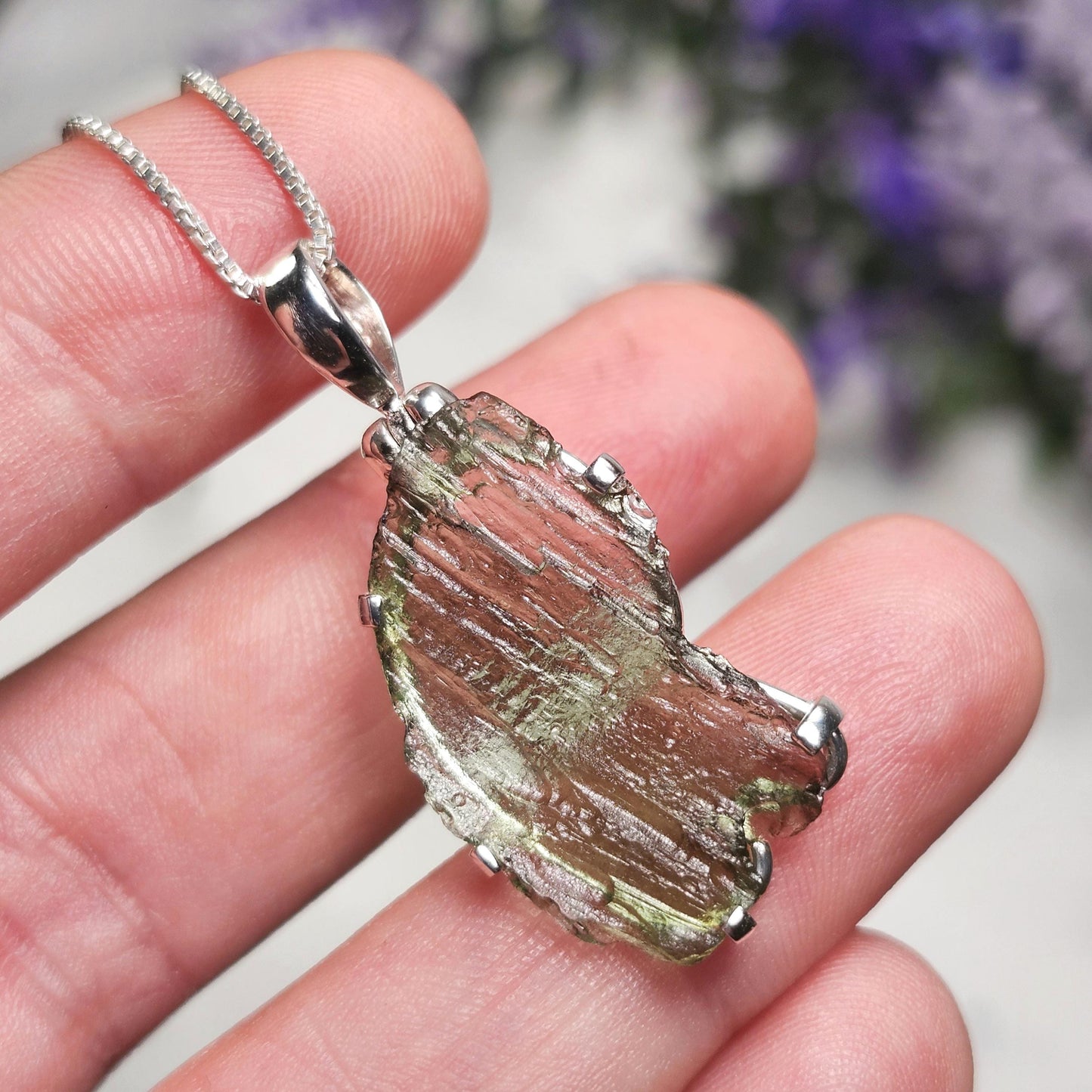 Moldavite Pendant