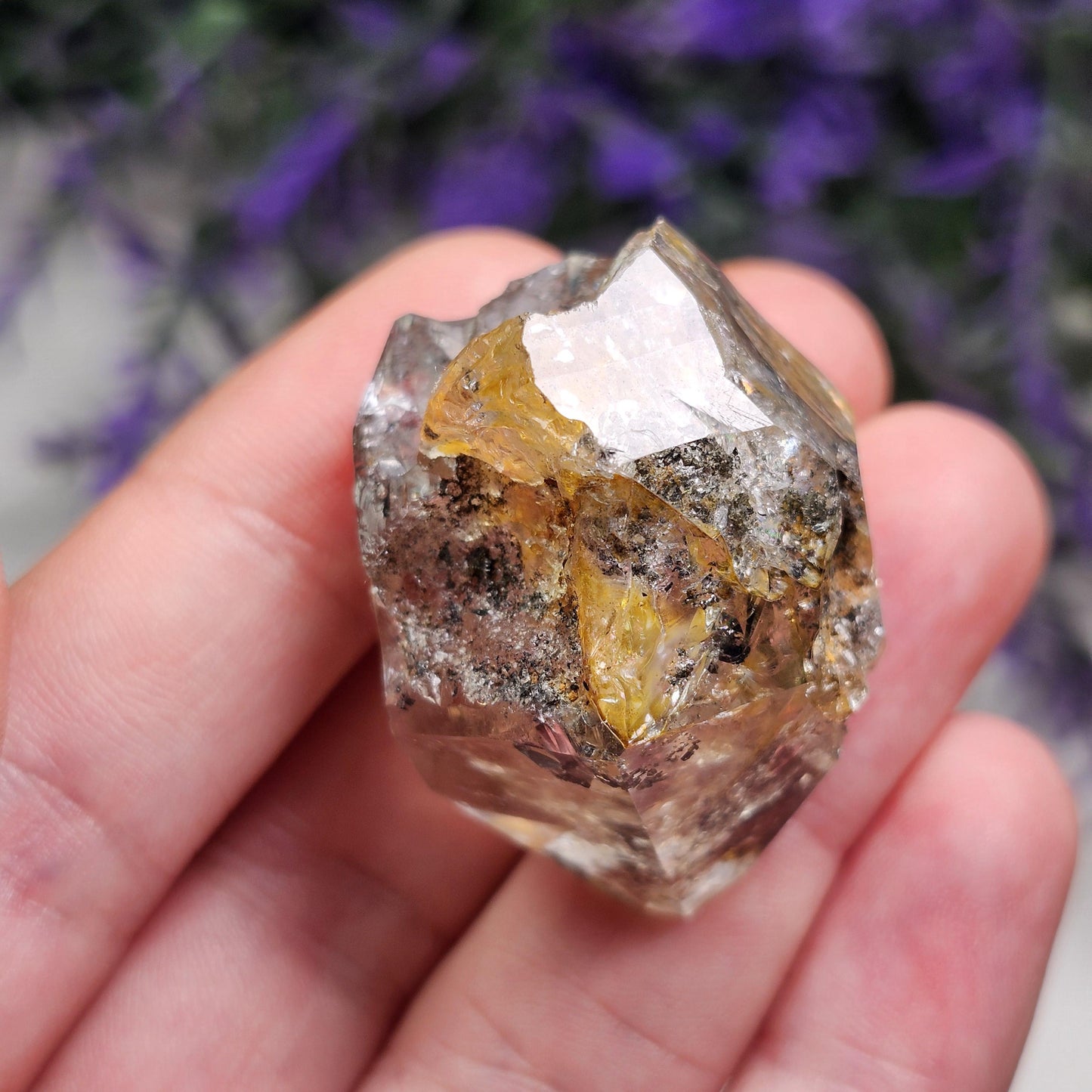 Golden Herkimer Diamond Crystal