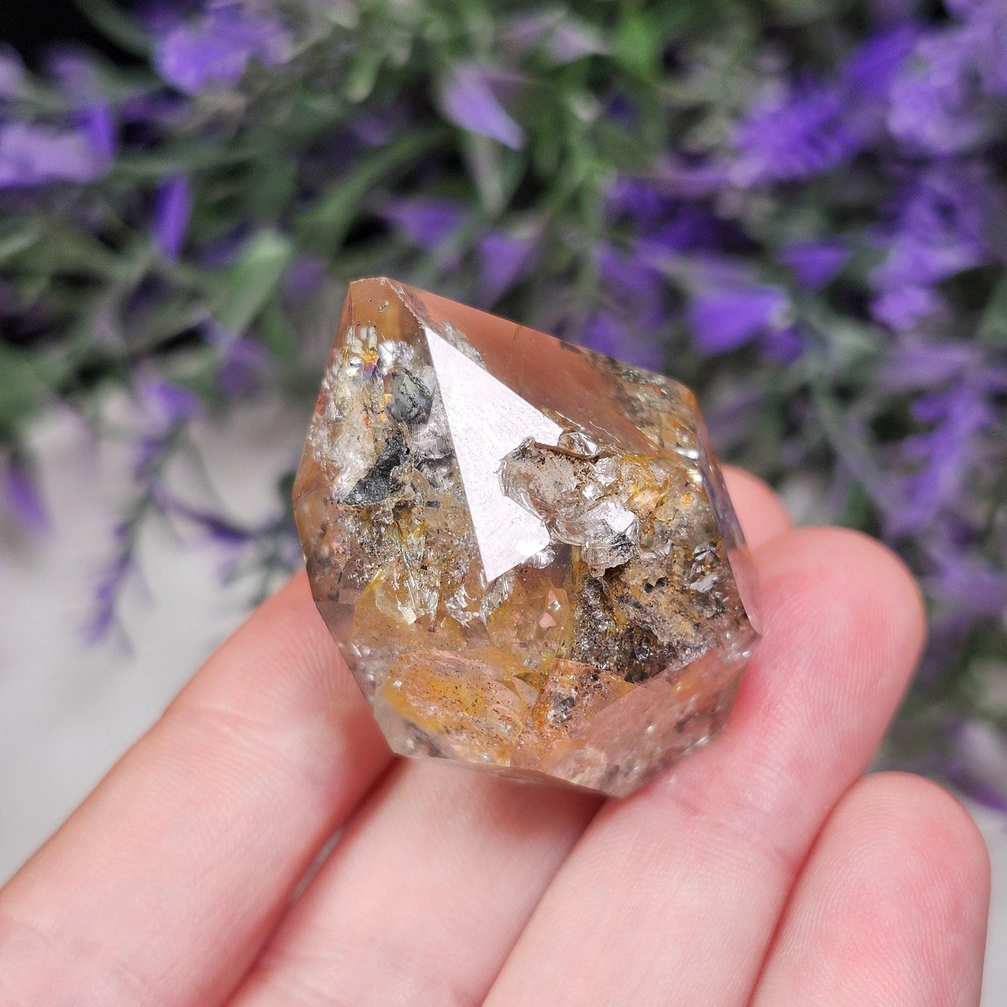 Golden Herkimer Diamond Crystal