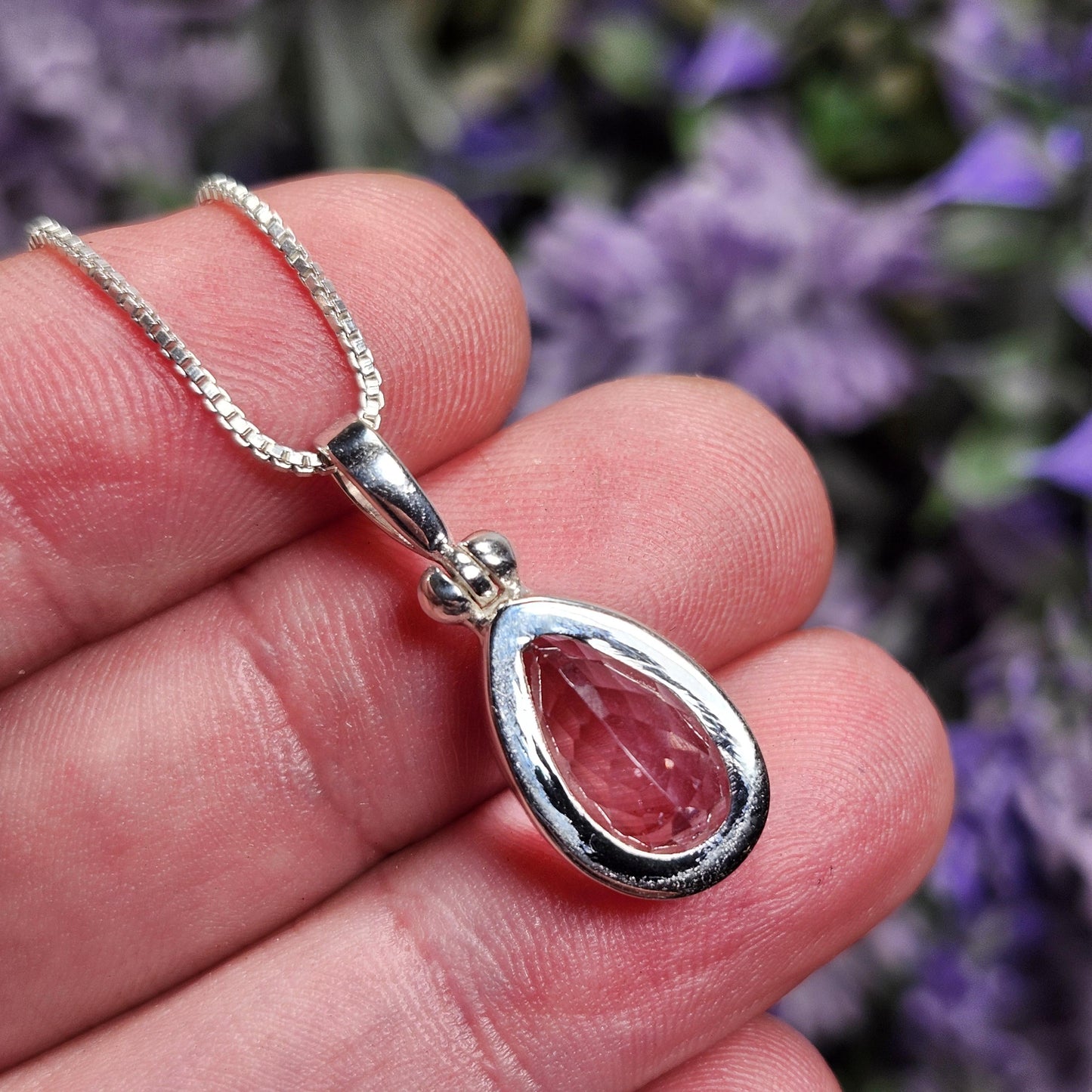 Faceted Kunzite Pendant