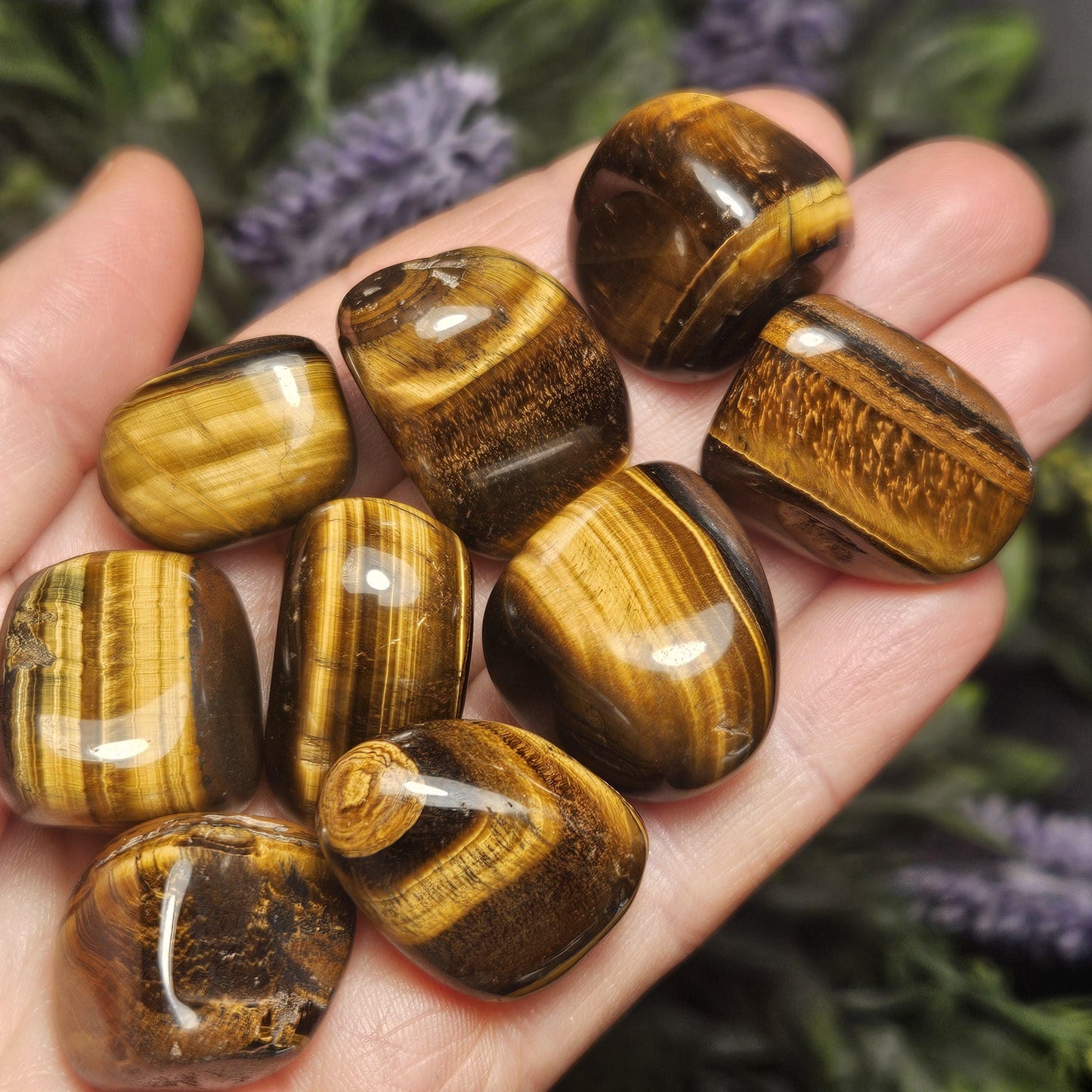 Tigers Eye Tumbled Stone