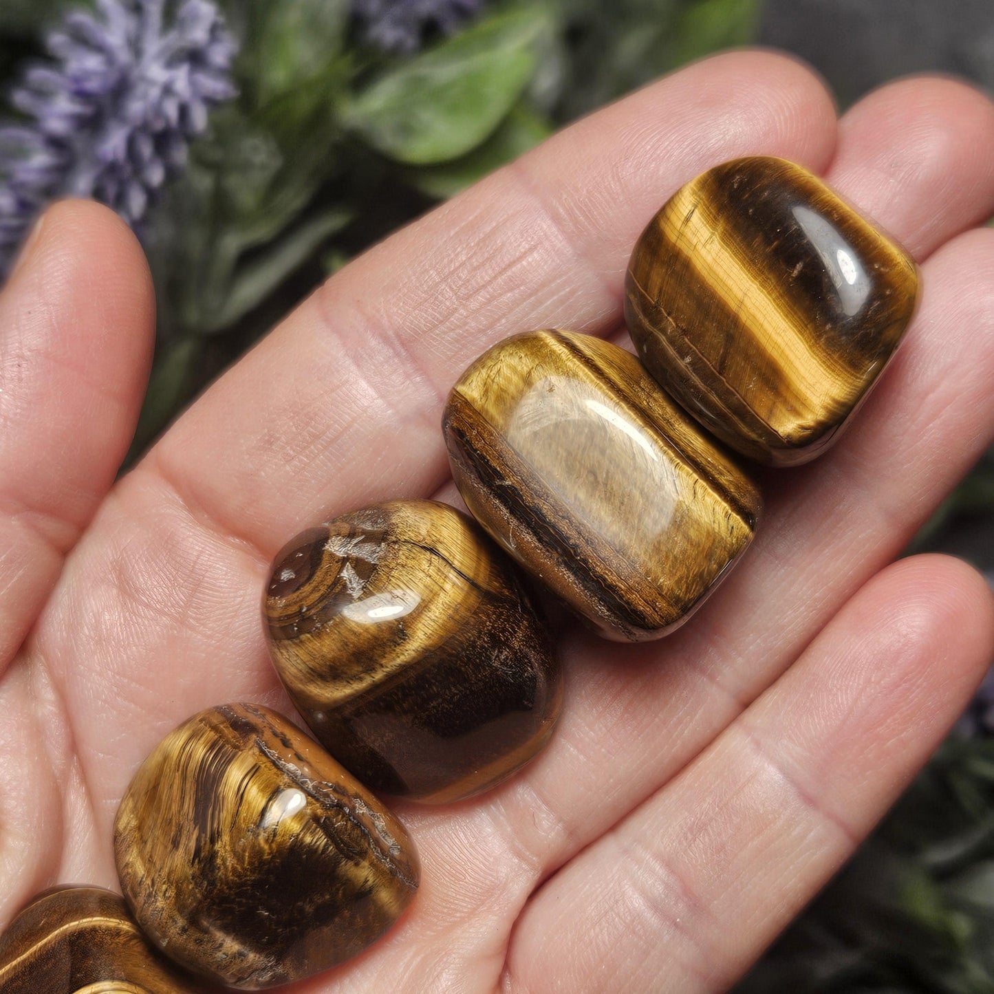 Tigers Eye Tumbled Stone