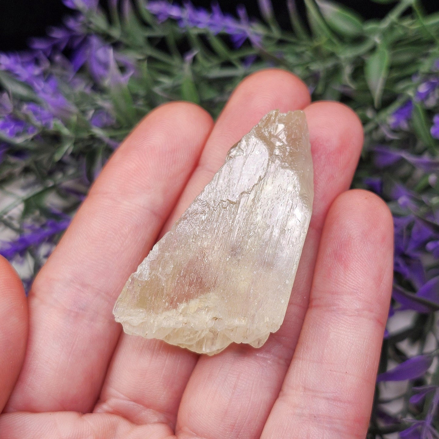 Golden Kunzite Crystal
