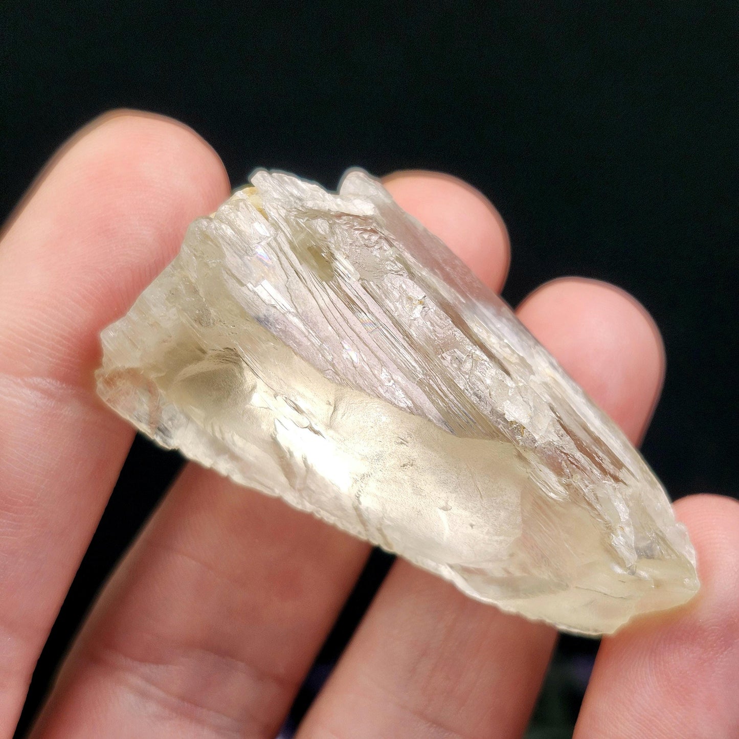 Golden Kunzite Crystal