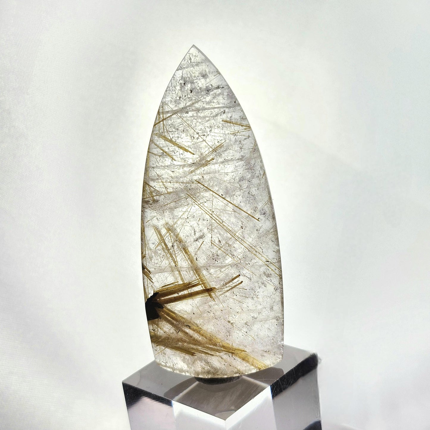 Polished Hematite Rutile Star Cabochon