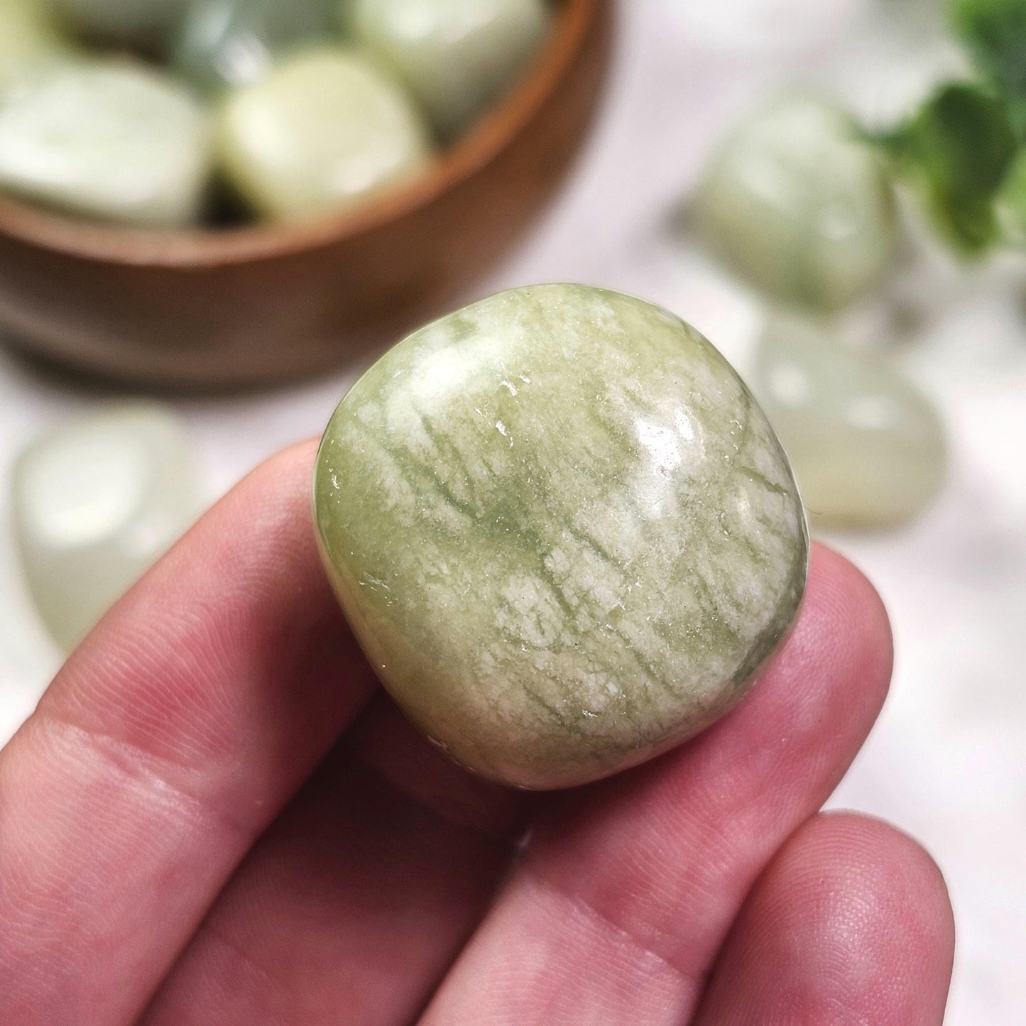 Tumbled Green Jade Crystal