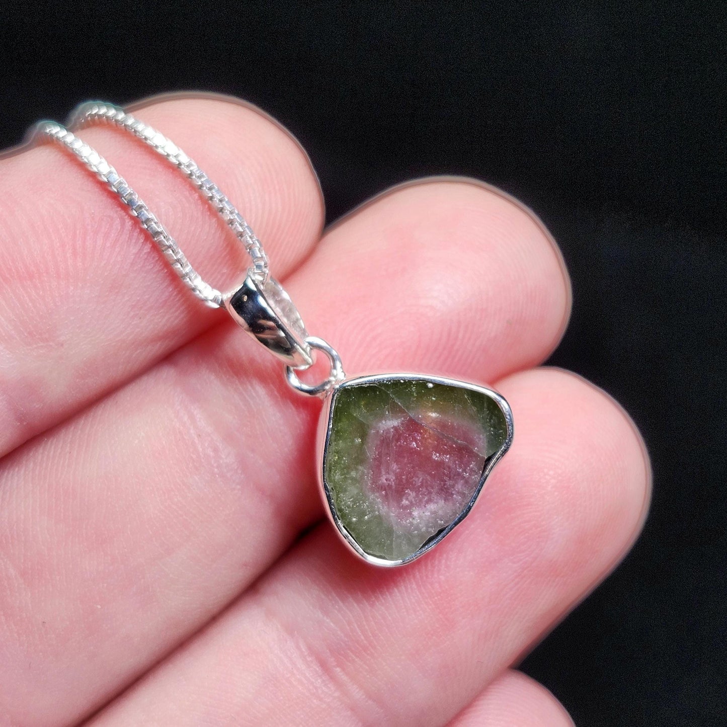 Watermelon Tourmaline Pendant