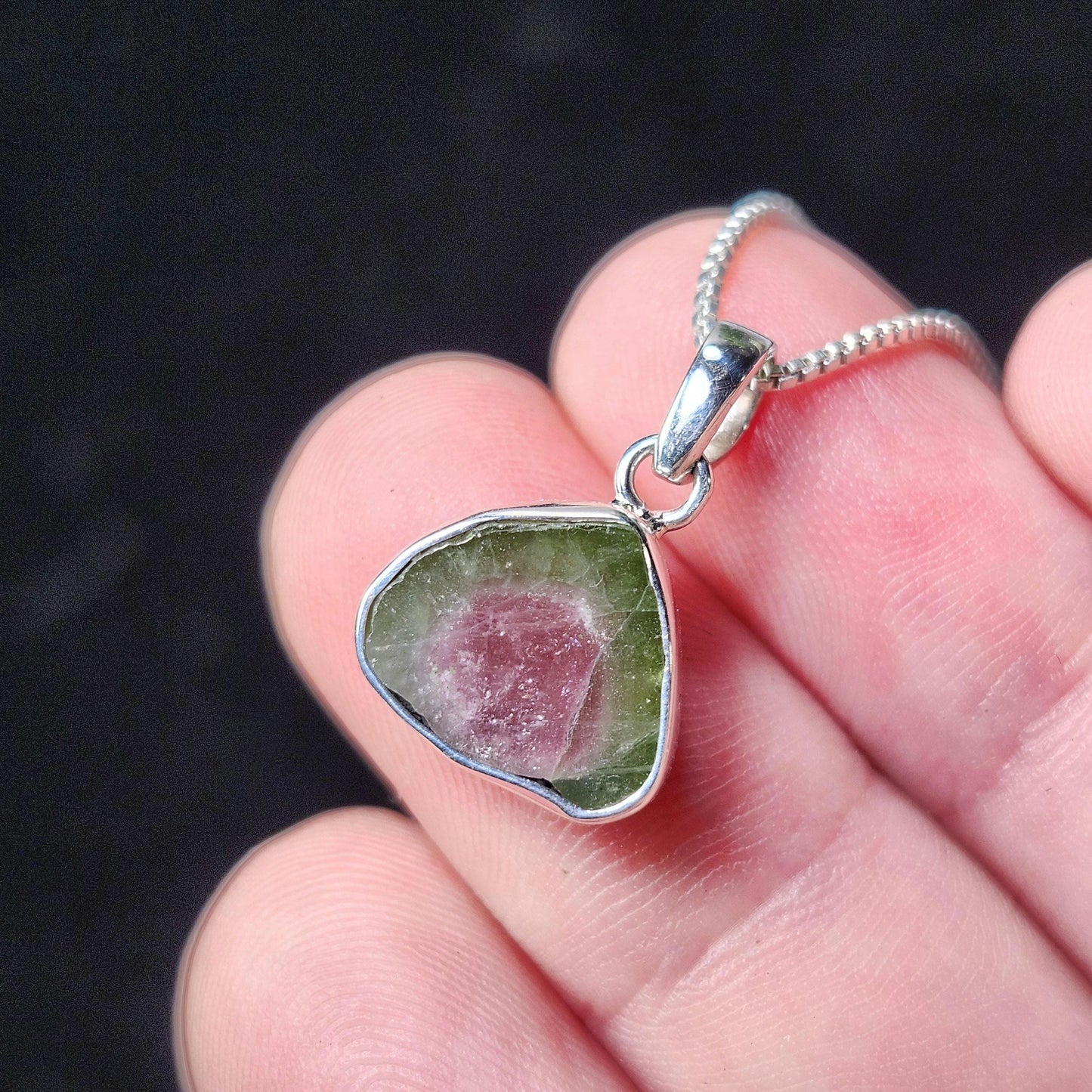 Watermelon Tourmaline Pendant