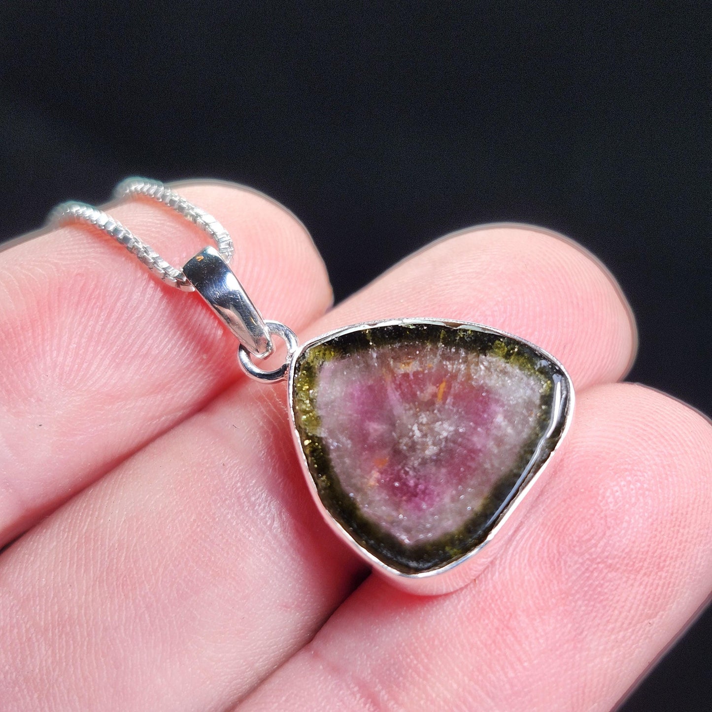 Watermelon Tourmaline Pendant