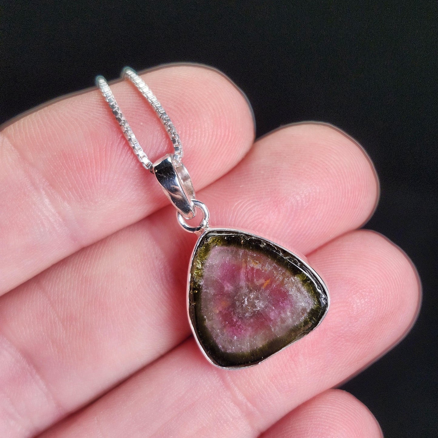Watermelon Tourmaline Pendant