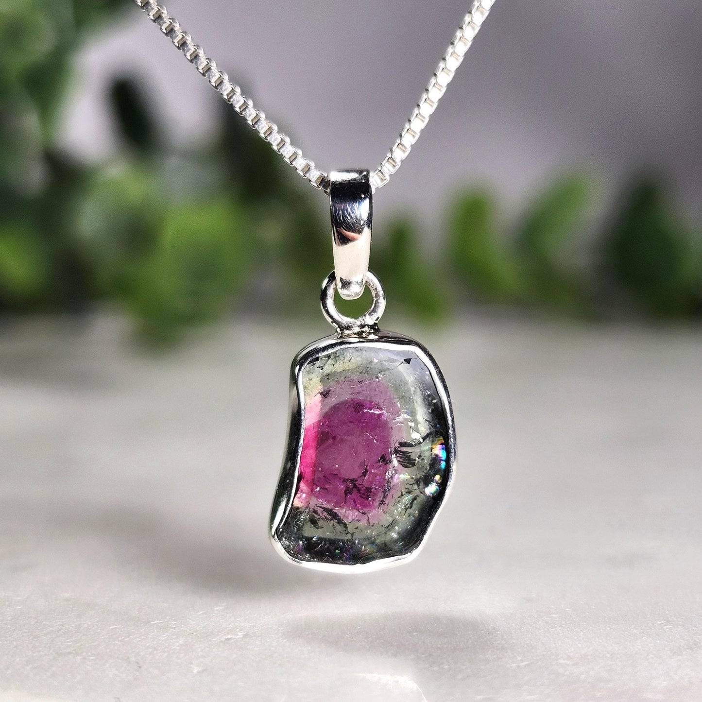 Watermelon Tourmaline Pendant