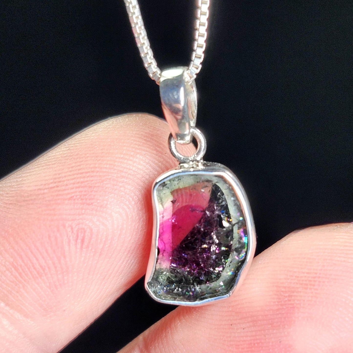 Watermelon Tourmaline Pendant