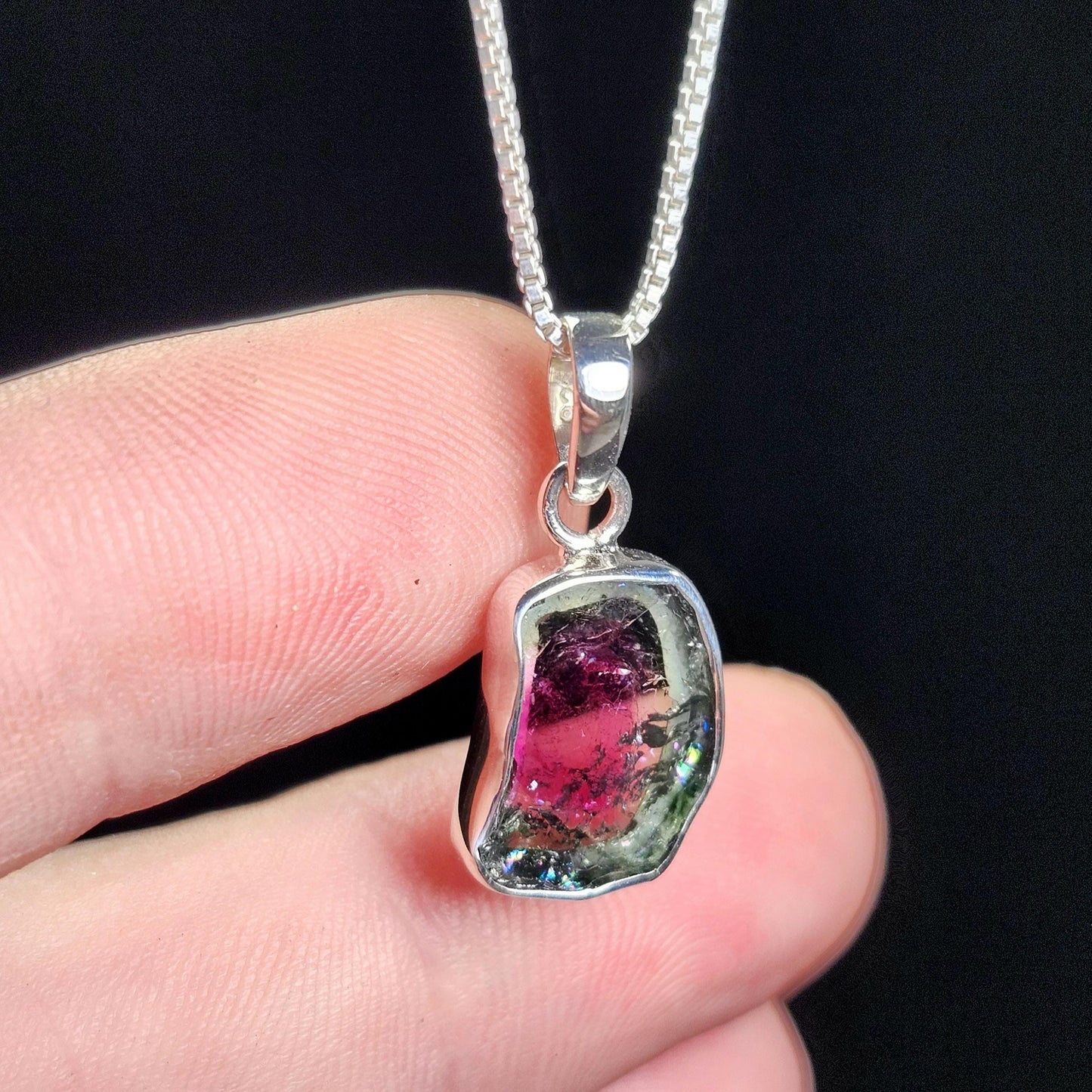 Watermelon Tourmaline Pendant