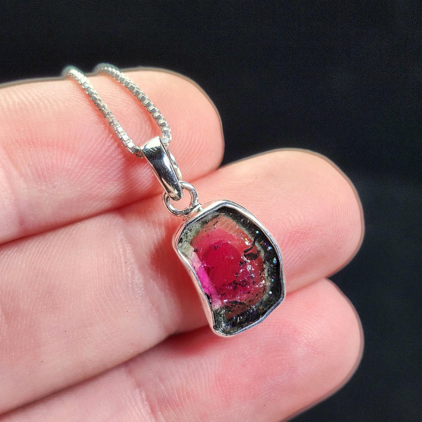 Watermelon Tourmaline Pendant