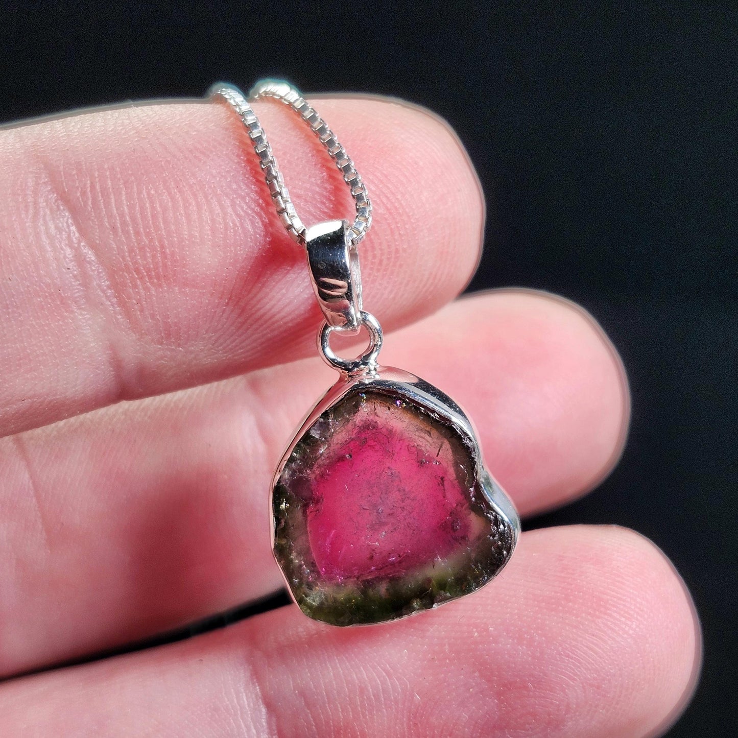 Watermelon Tourmaline Pendant