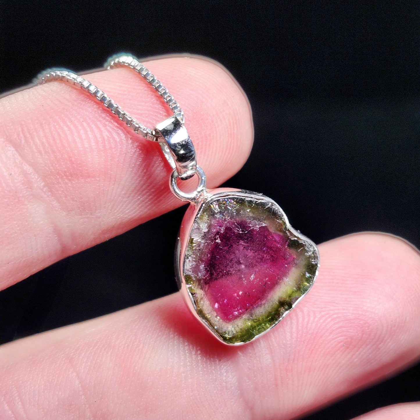 Watermelon Tourmaline Pendant