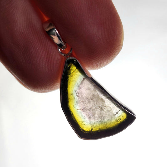 Green Watermelon Tourmaline Pendant