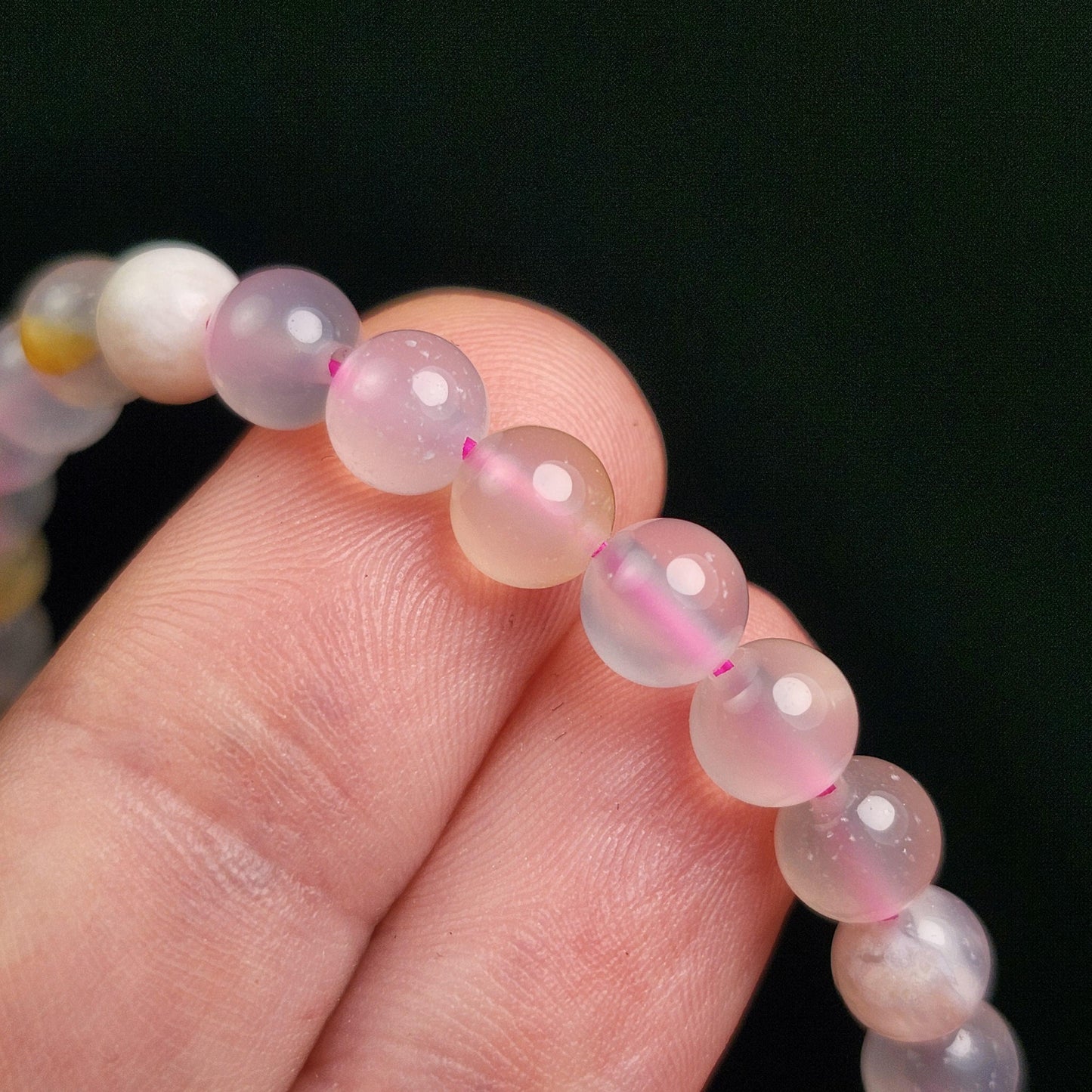 Cherry Blossom Agate Bracelet