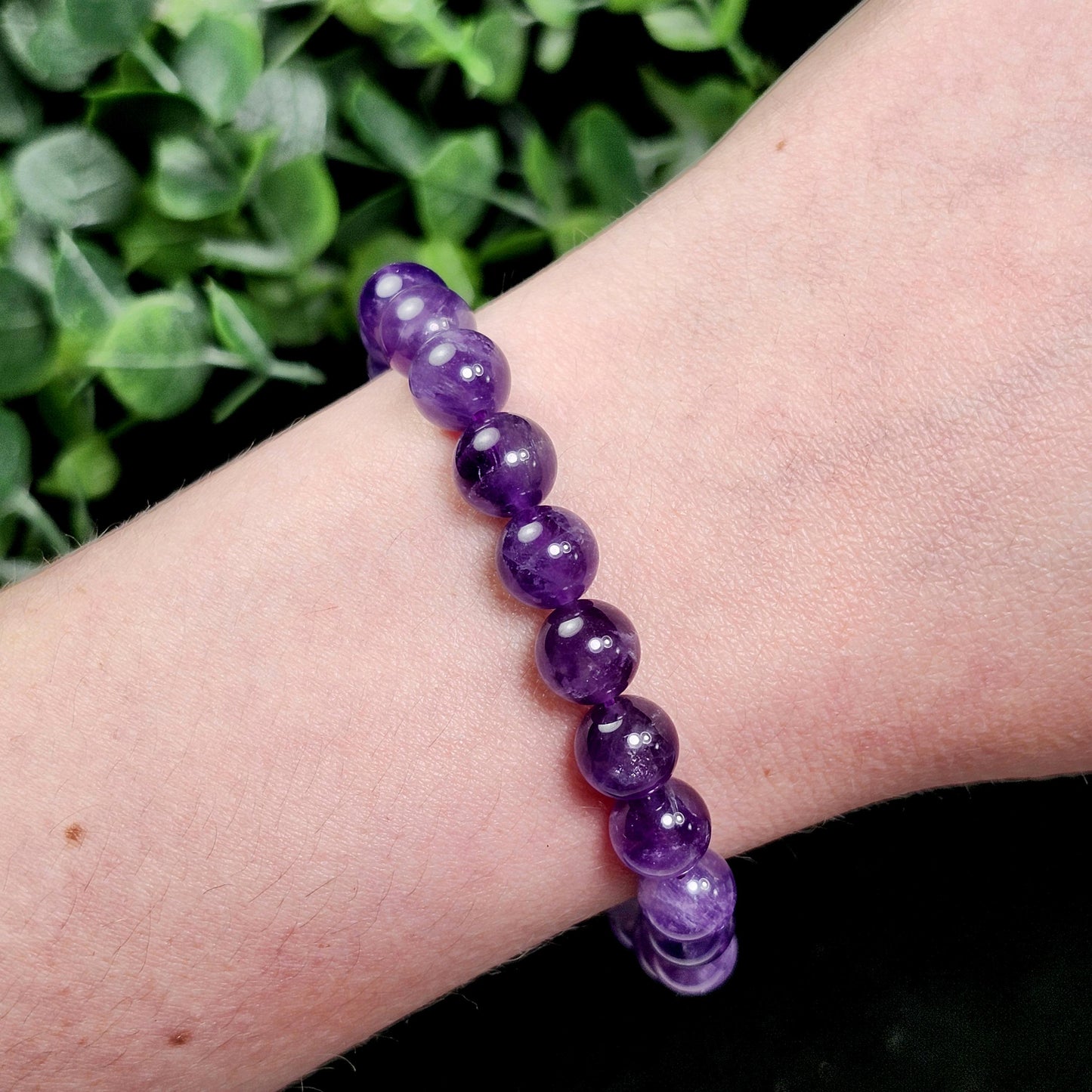 Amethyst Beaded Bracelet