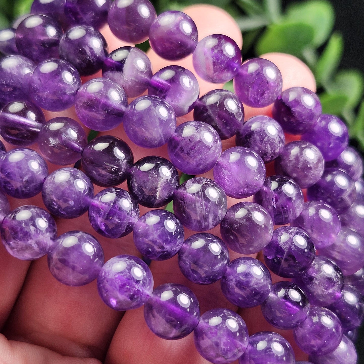 Amethyst Beaded Bracelet