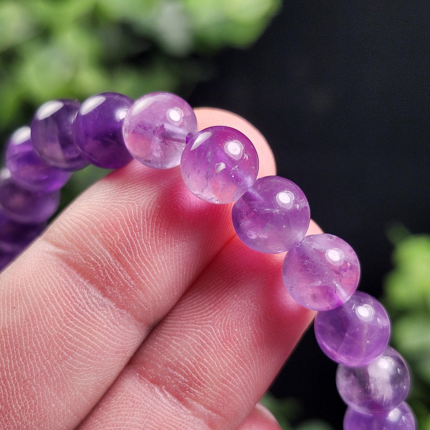 Amethyst Beaded Bracelet