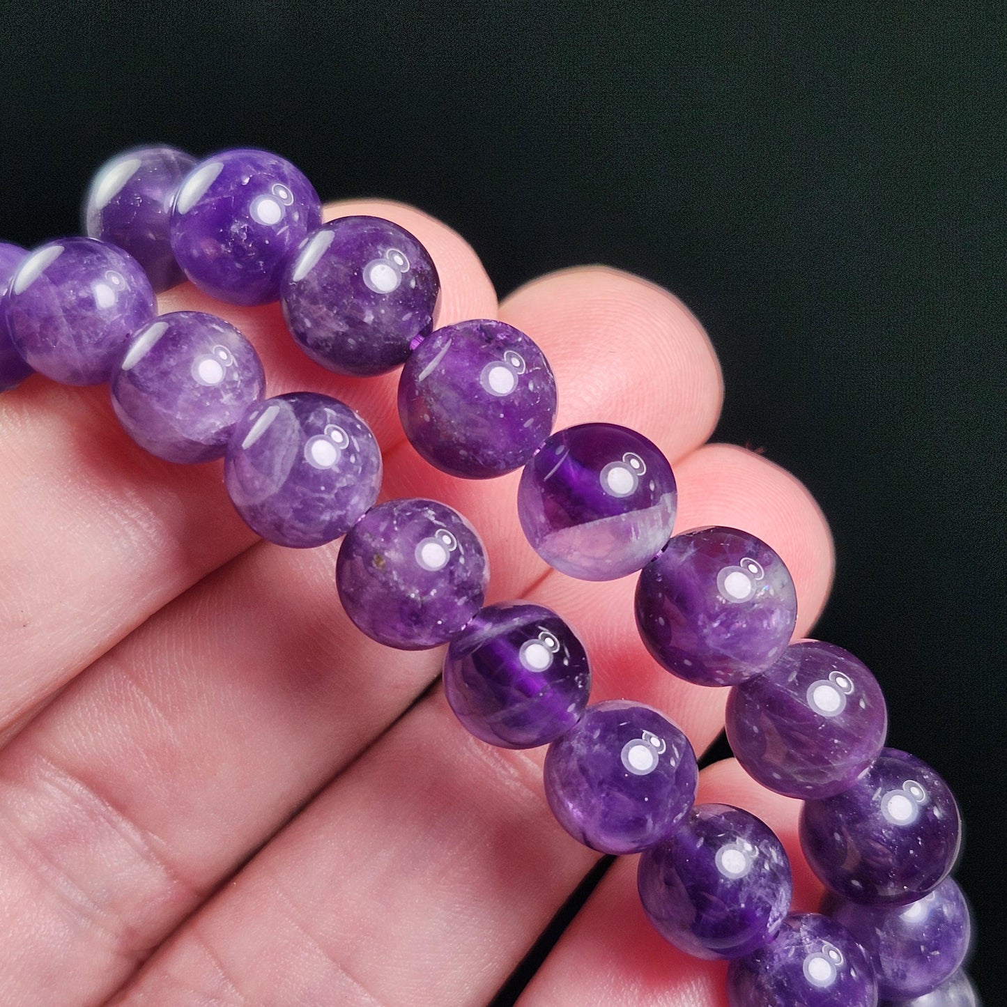 Amethyst Beaded Bracelet