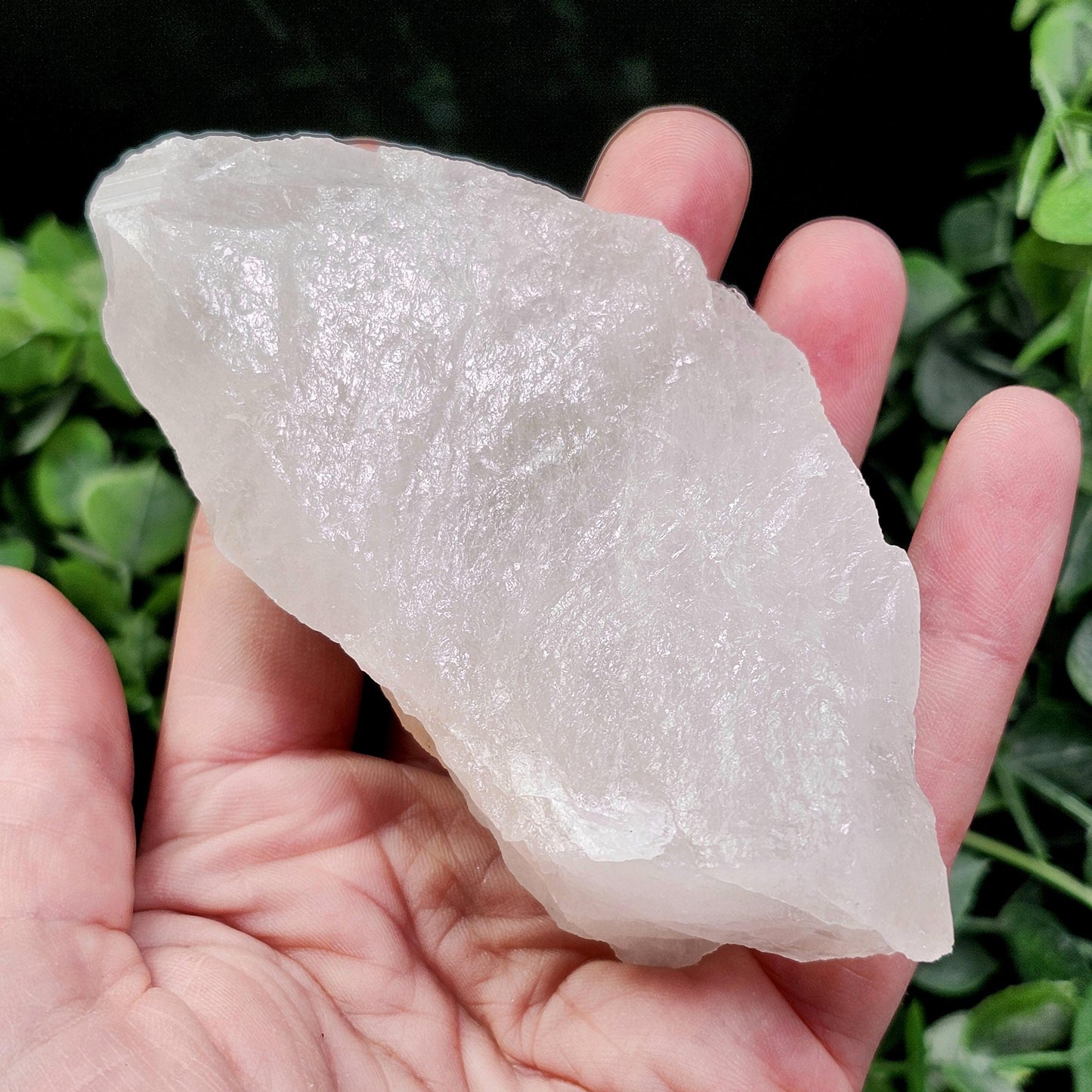 Watermelon Tourmaline & Quartz Crystal 203g
