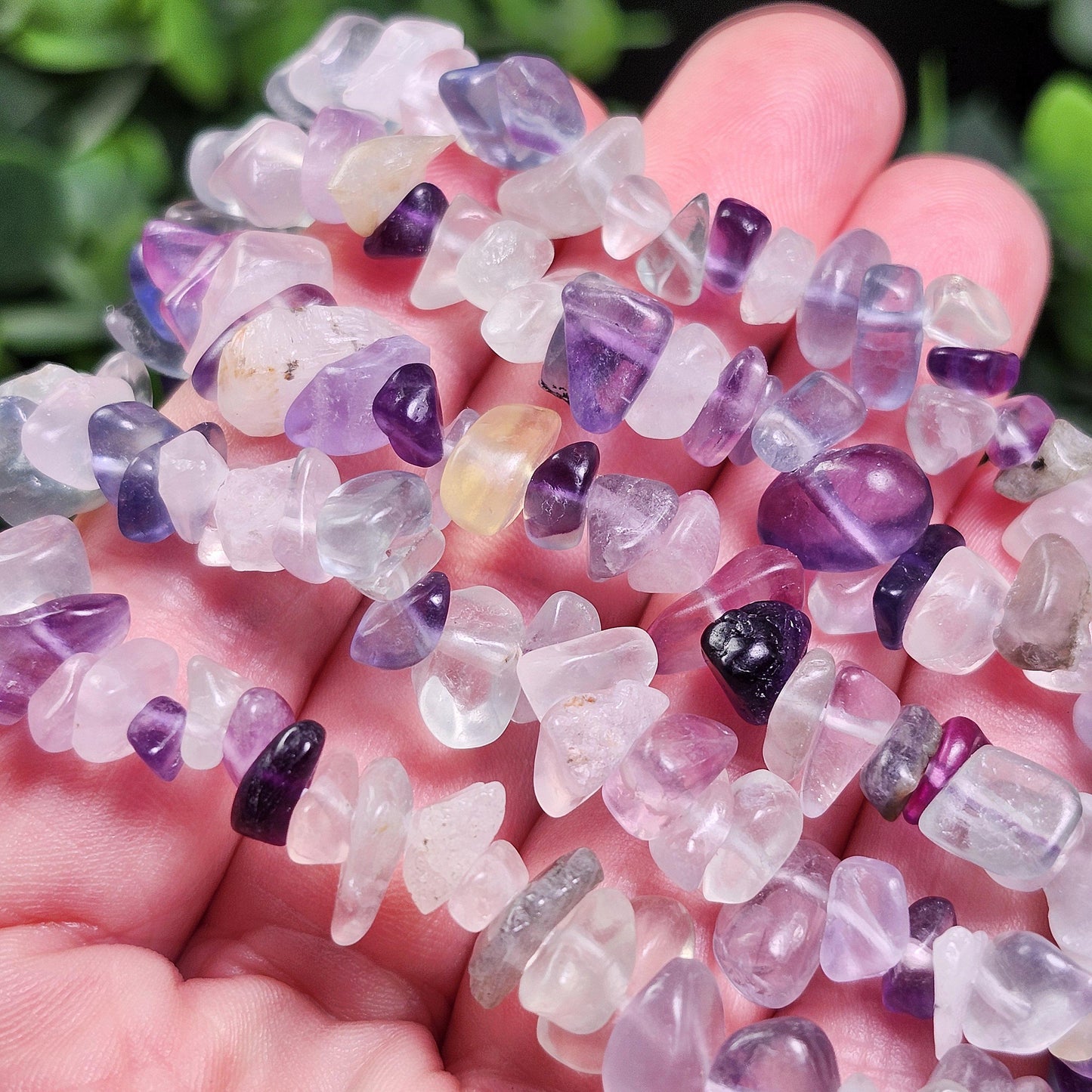 UV Reactive Rainbow Fluorite Bracelet