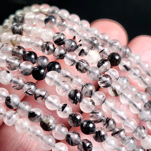 Black Rutilated Quartz Bracelet