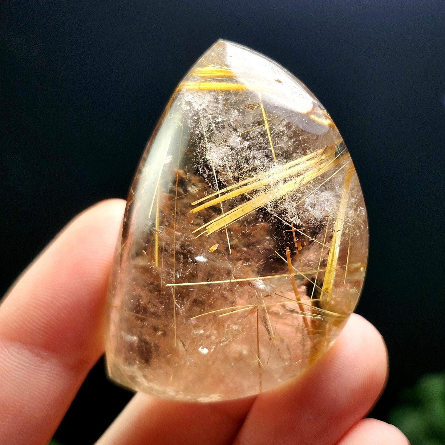 Polished Rutilated Quartz