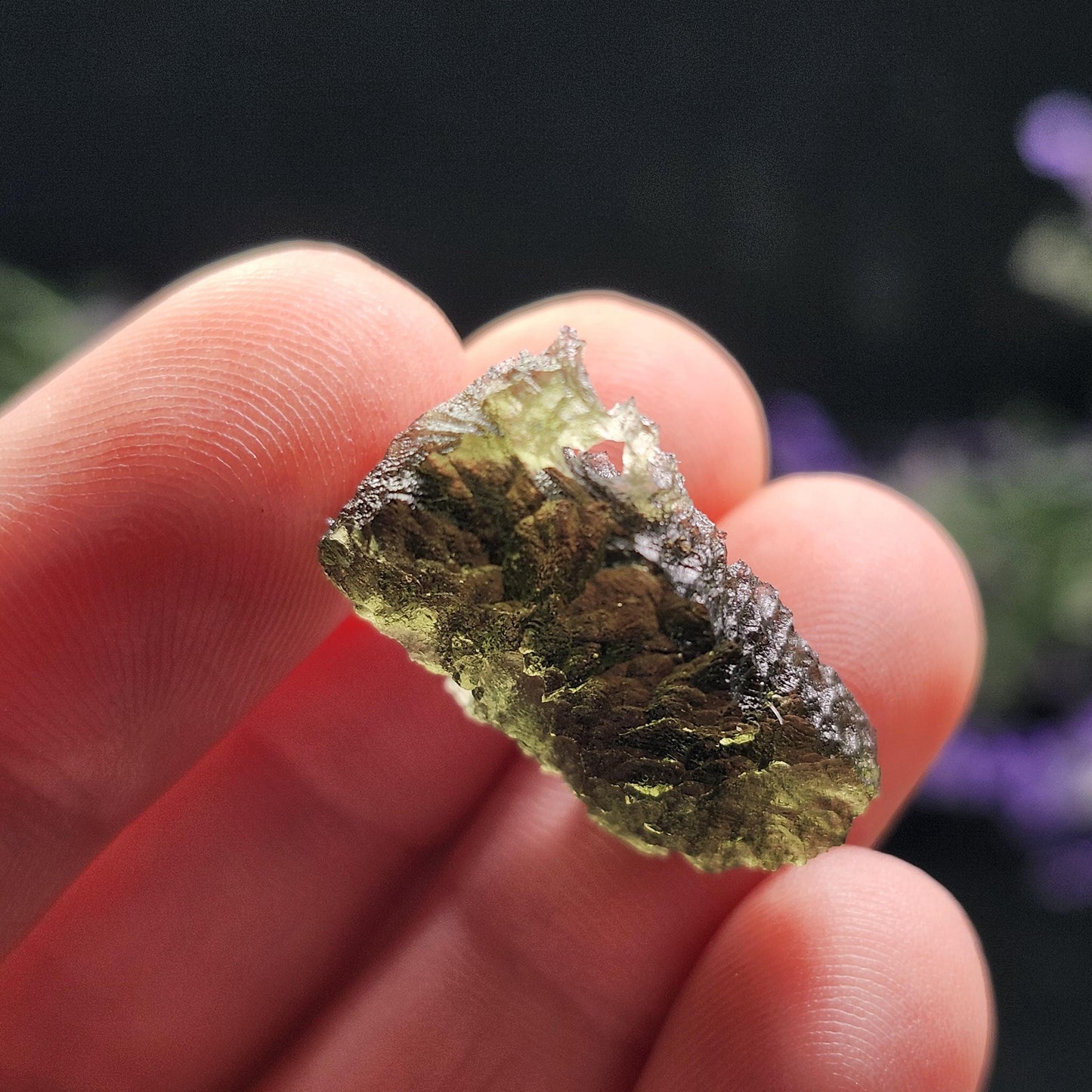 Moldavite with Natural HOLE