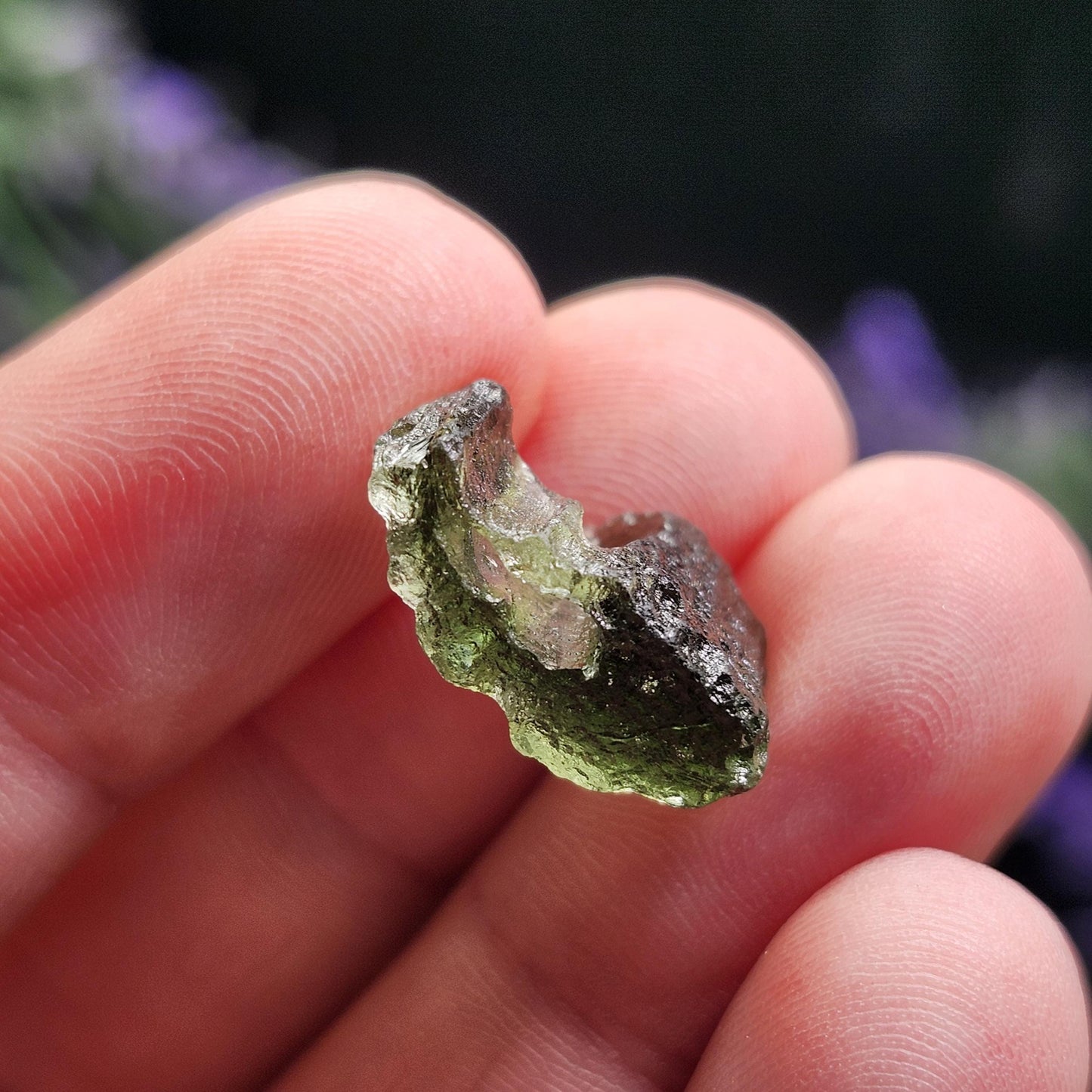Moldavite with Natural HOLE