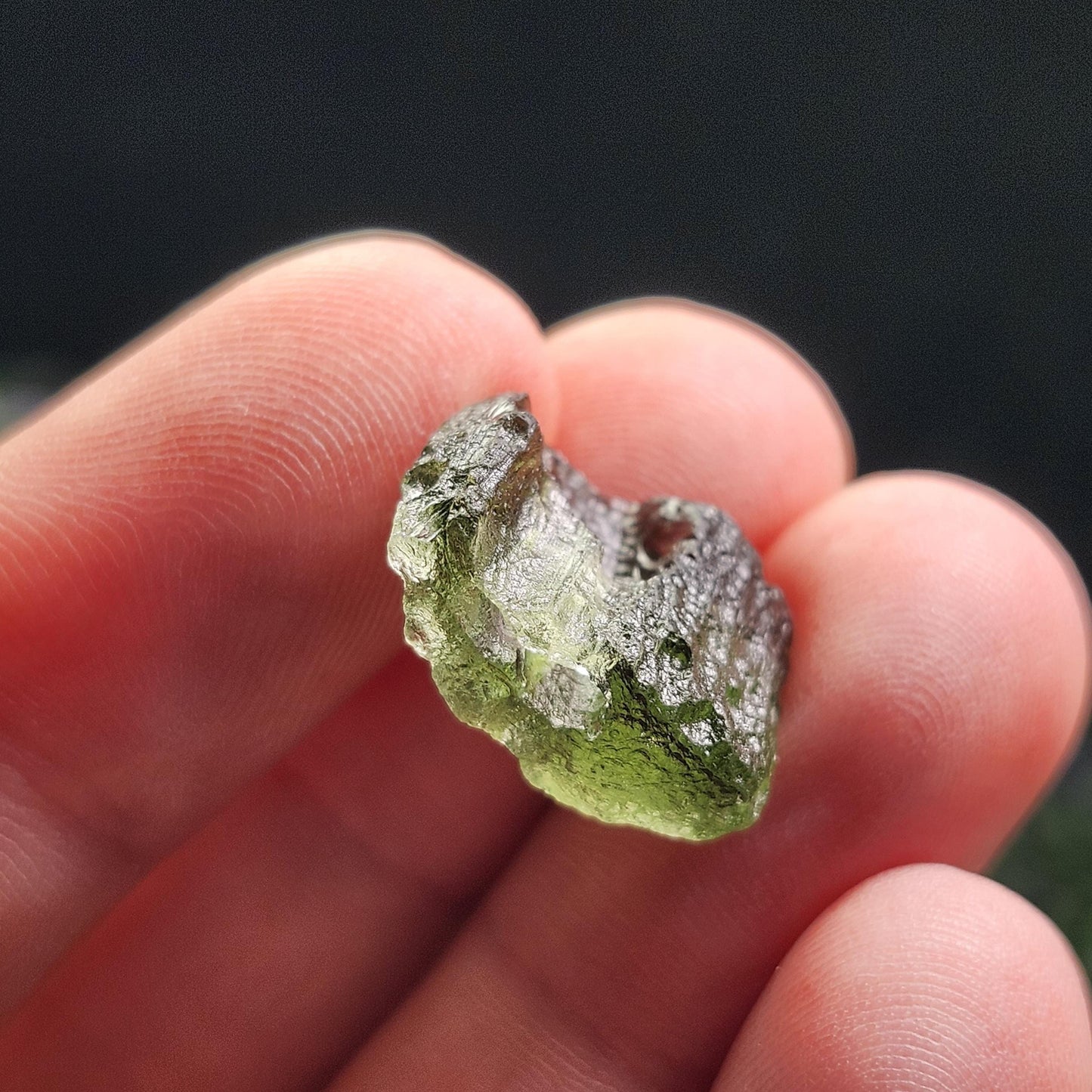 Moldavite with Natural HOLE