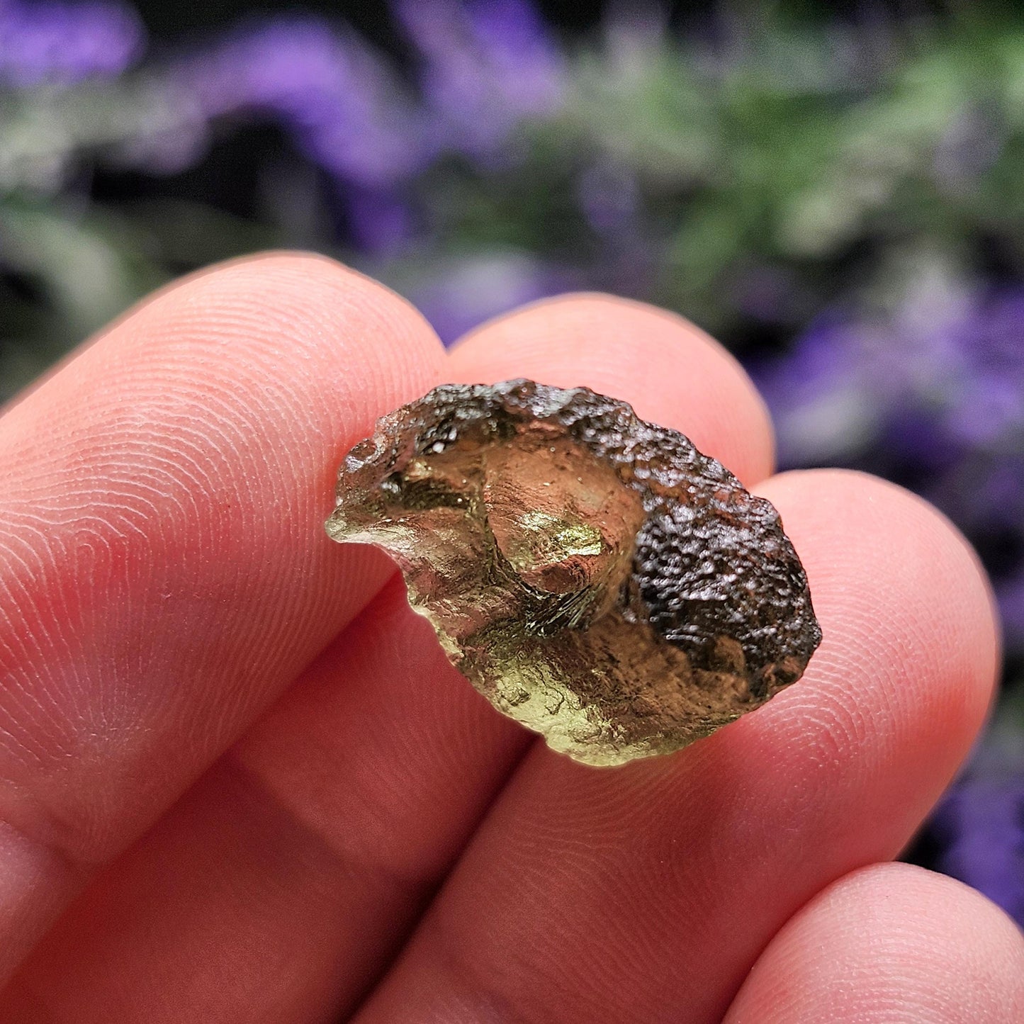 Moldavite with Natural HOLE